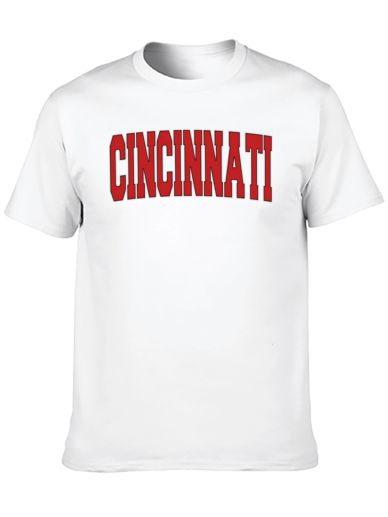 Cincinnati Red Text Graphic Tee Shirt