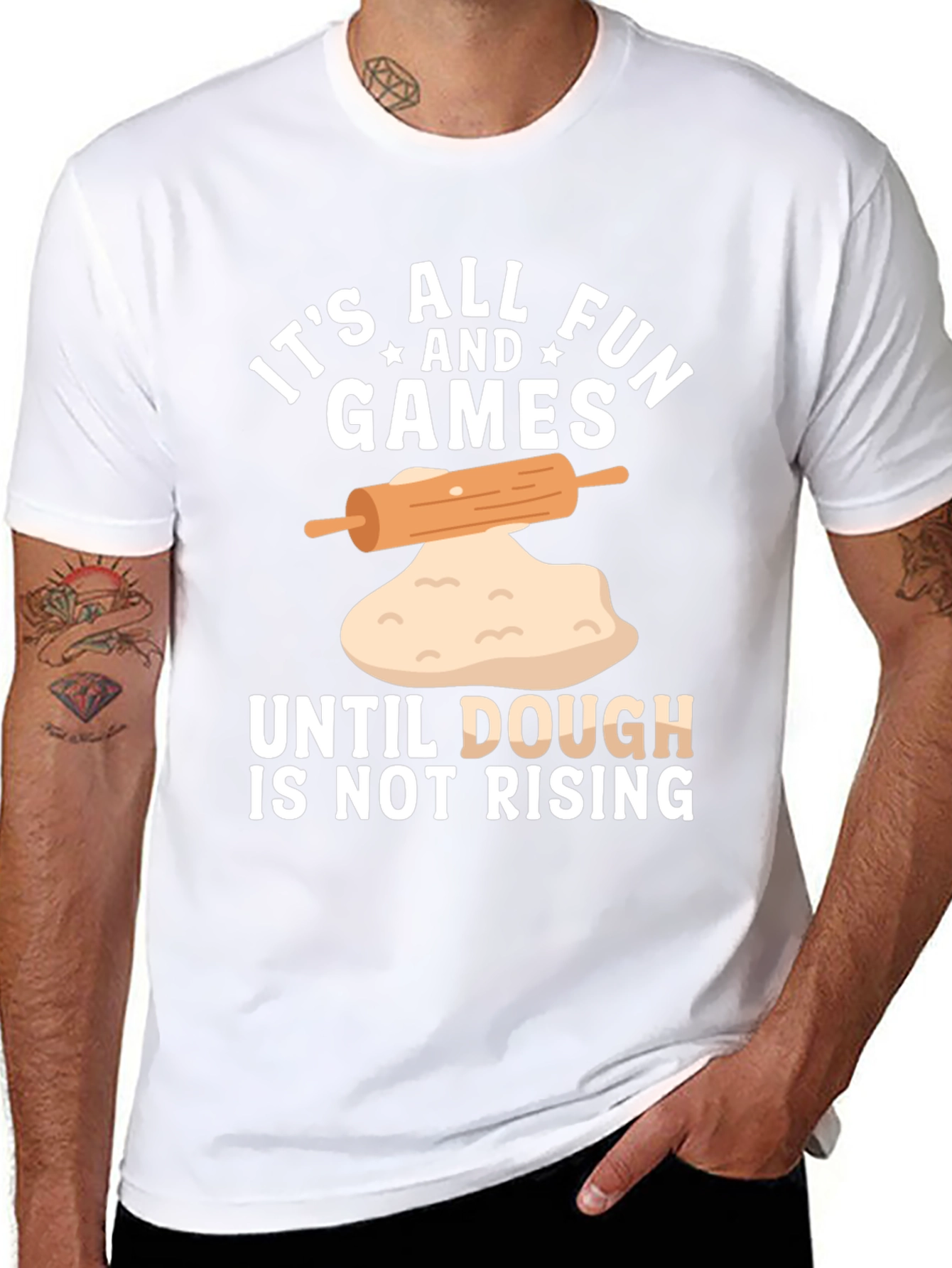 Funny Baking T-Shirt - Dough is Not Rising