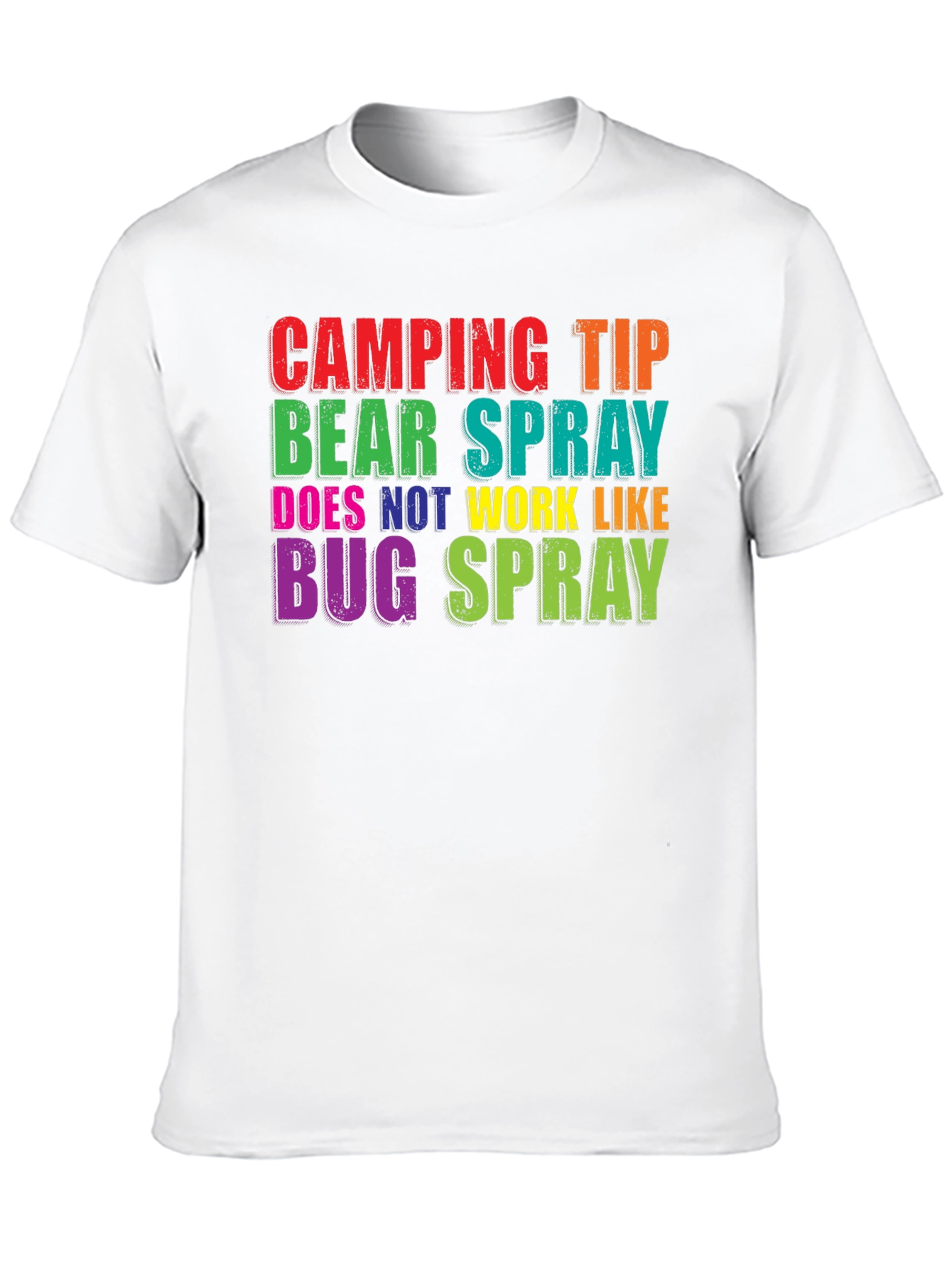 Camping Tip Bear Spray Funny Graphic Tee