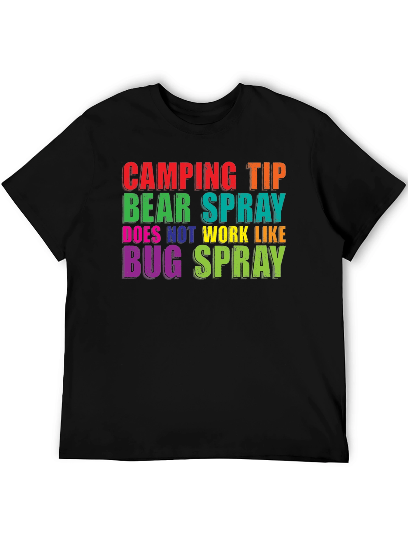 Camping Tip Bear Spray Funny Graphic Tee