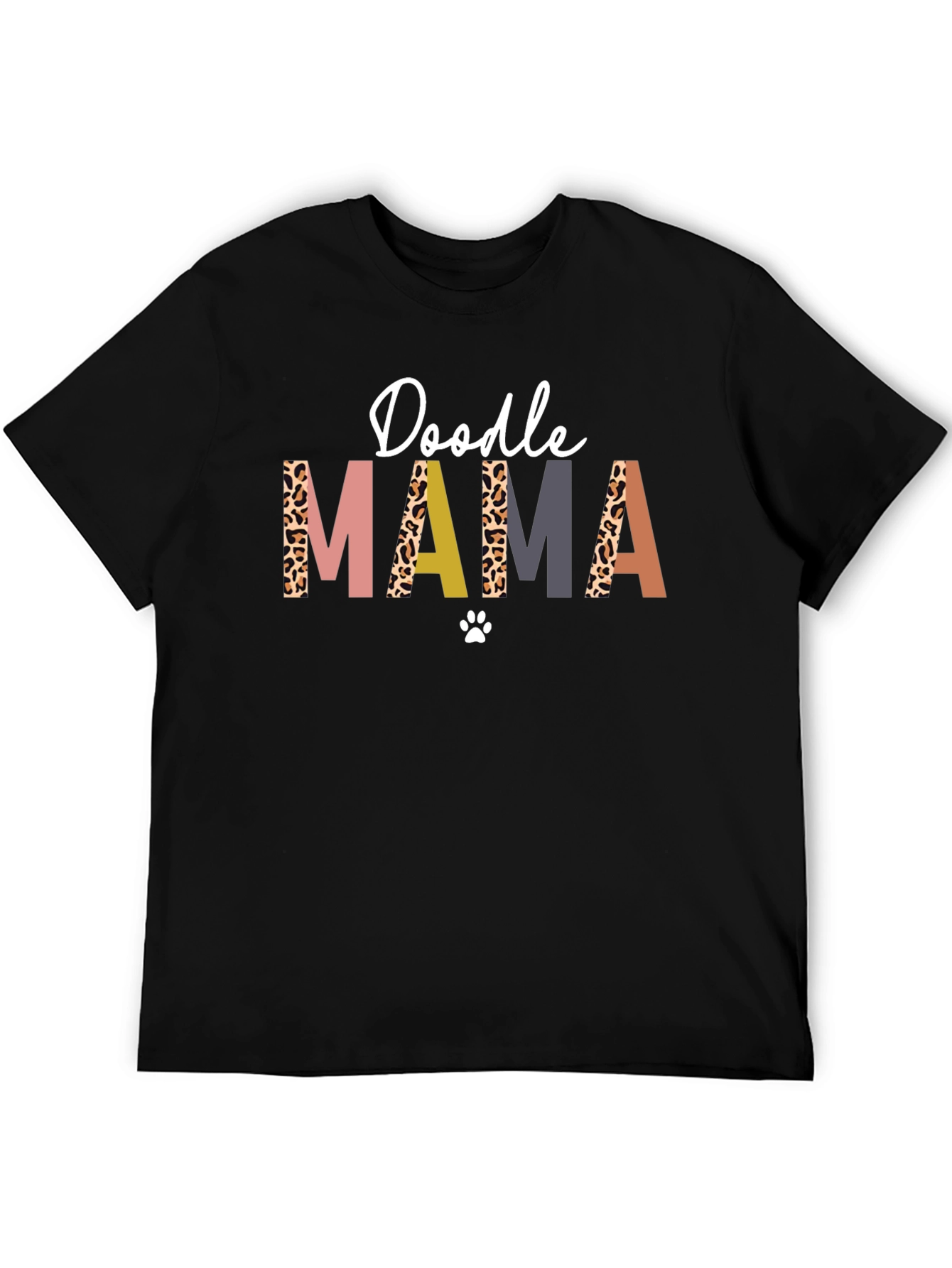 Doodle Mama T-Shirt - Leopard Print