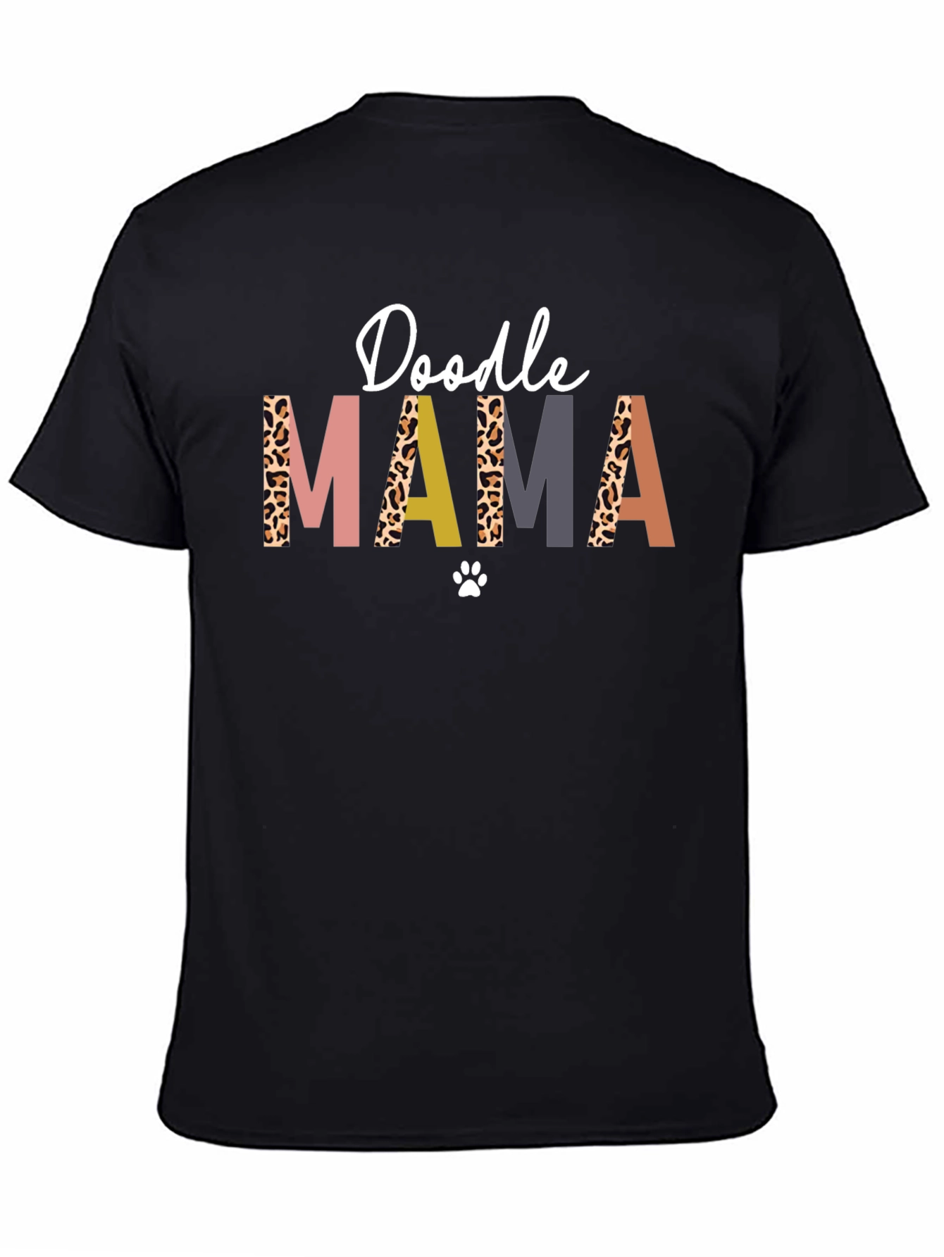 Doodle Mama T-Shirt - Leopard Print