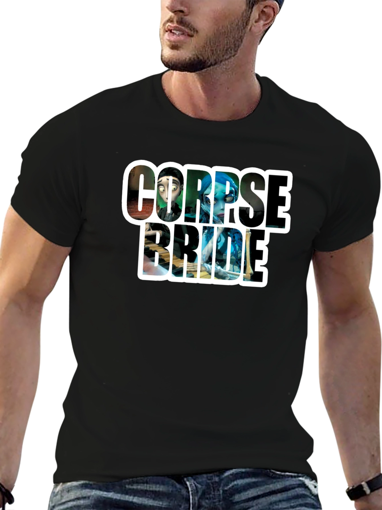 Corpse Bride Graphic T-Shirt - Black