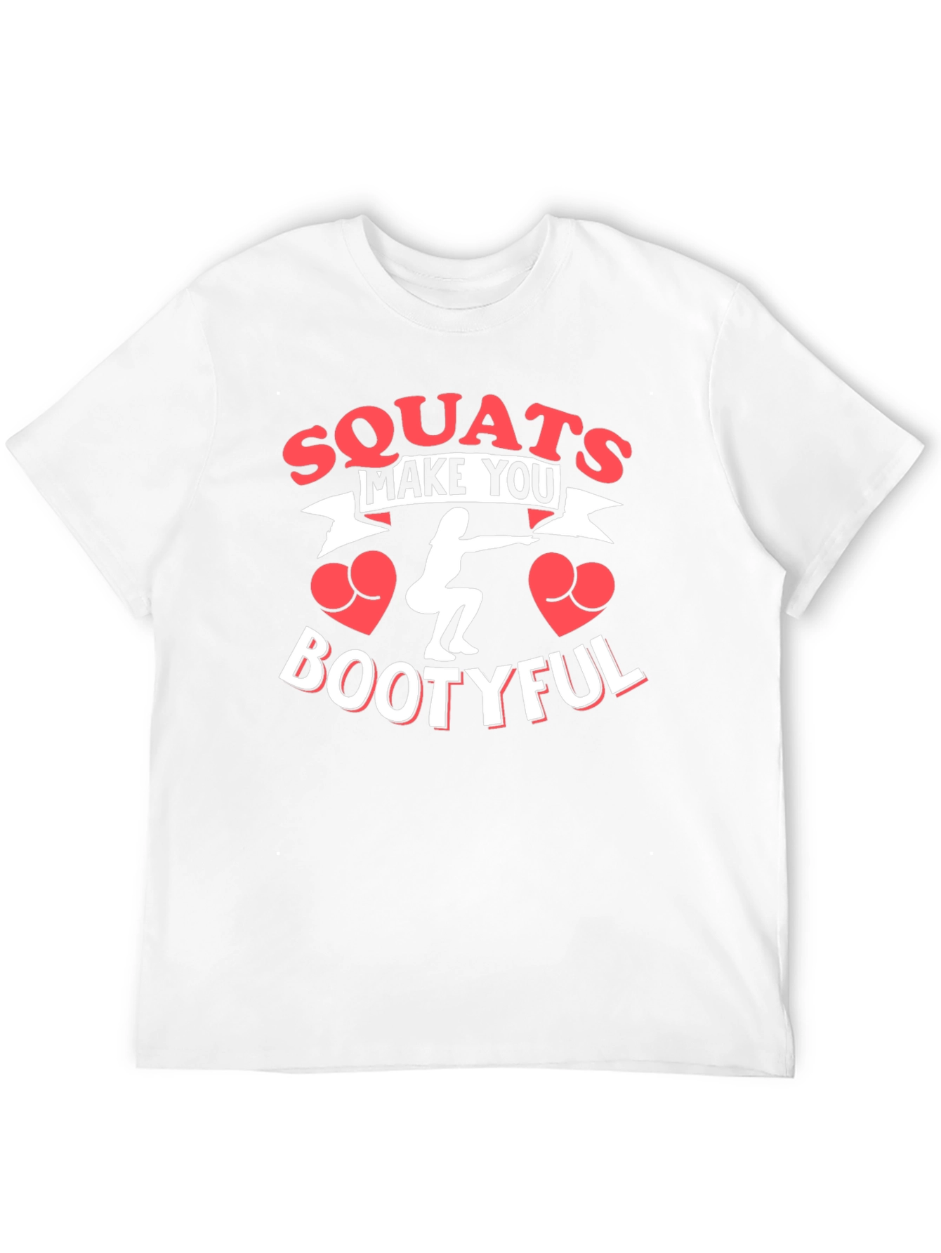 Squats Make You Bootyful Black Graphic T-Shirt