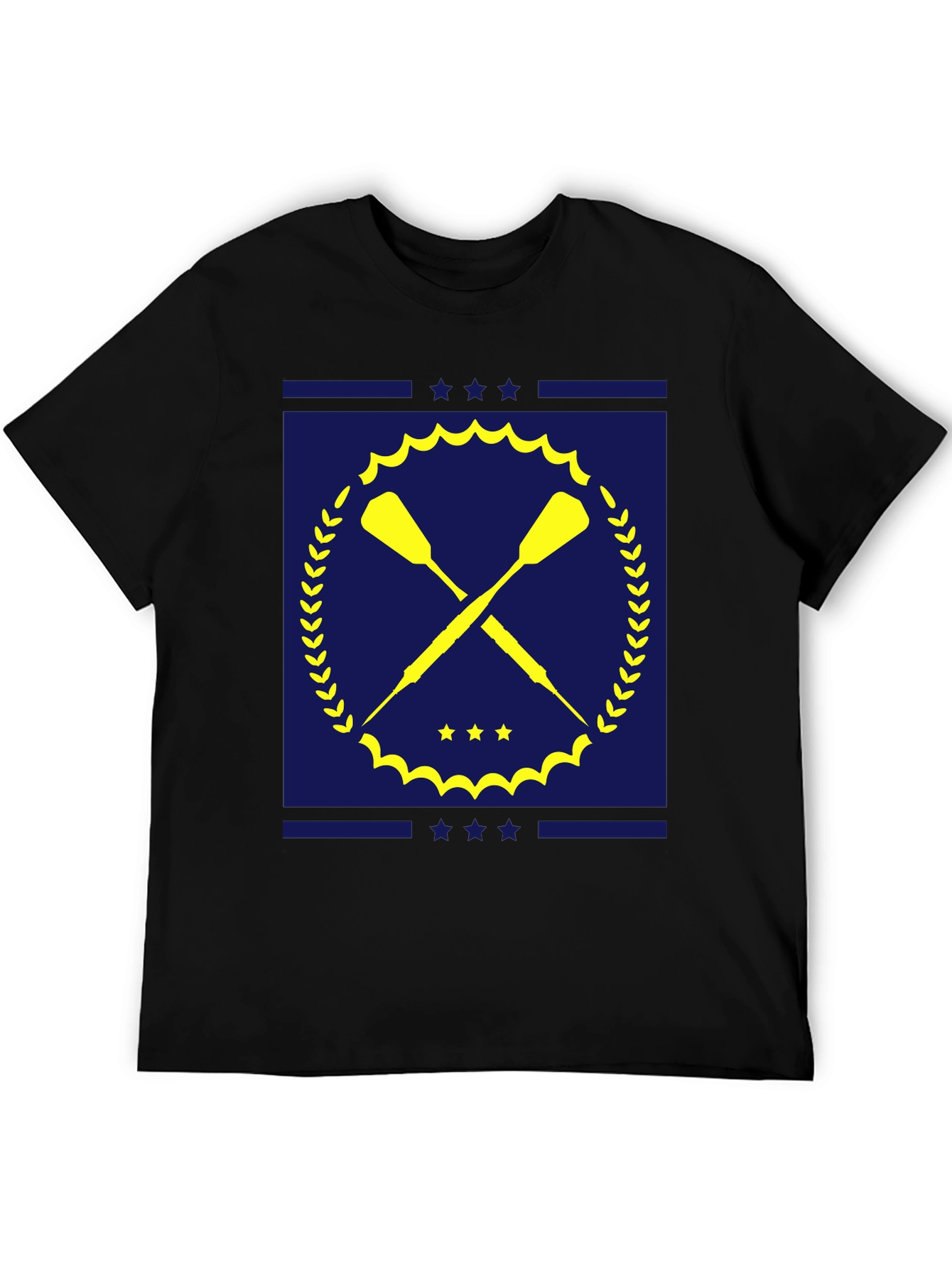 Oars and Stars Black T-Shirt