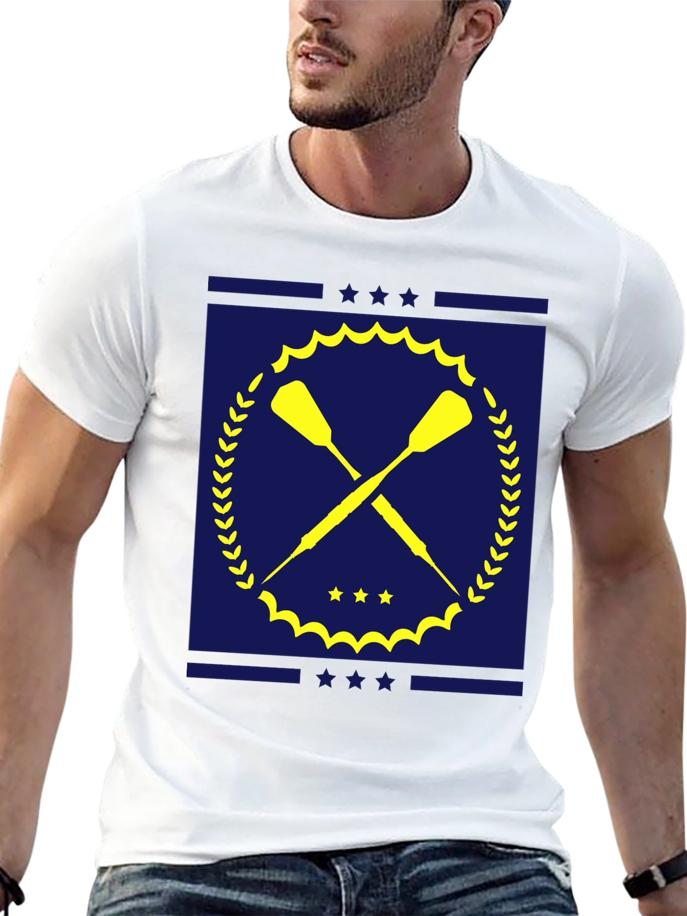Oars and Stars Black T-Shirt