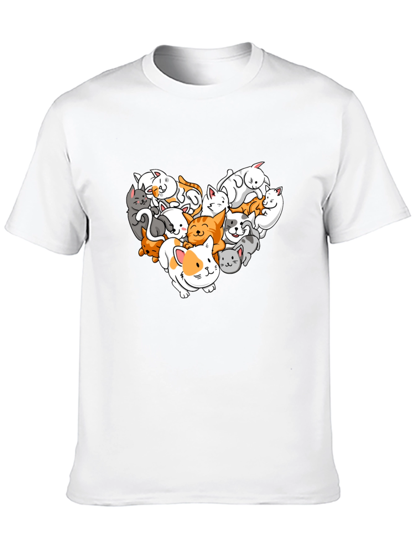 Cat Lover T-Shirt: Heart of Kitties!