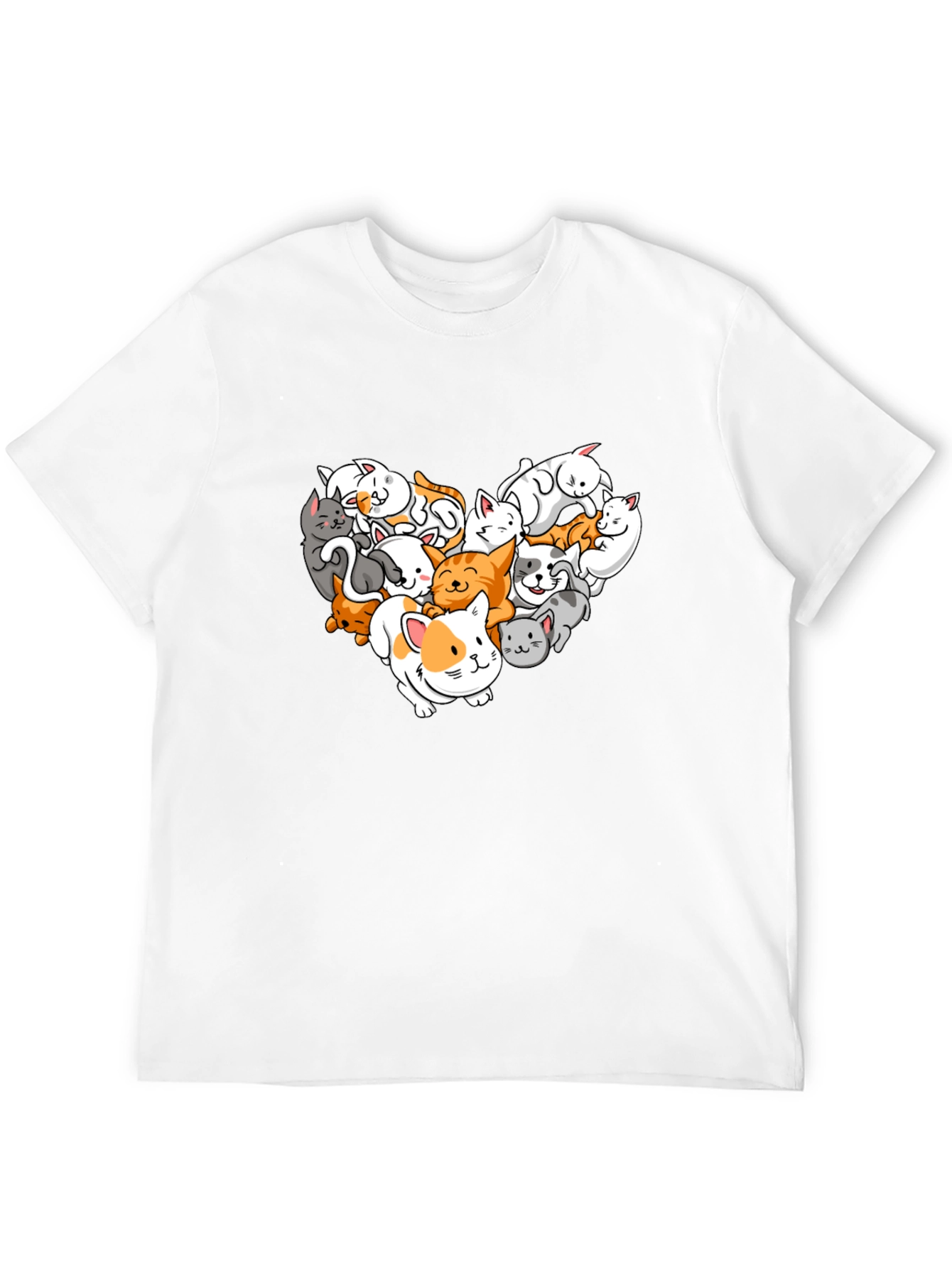 Cat Lover T-Shirt: Heart of Kitties!