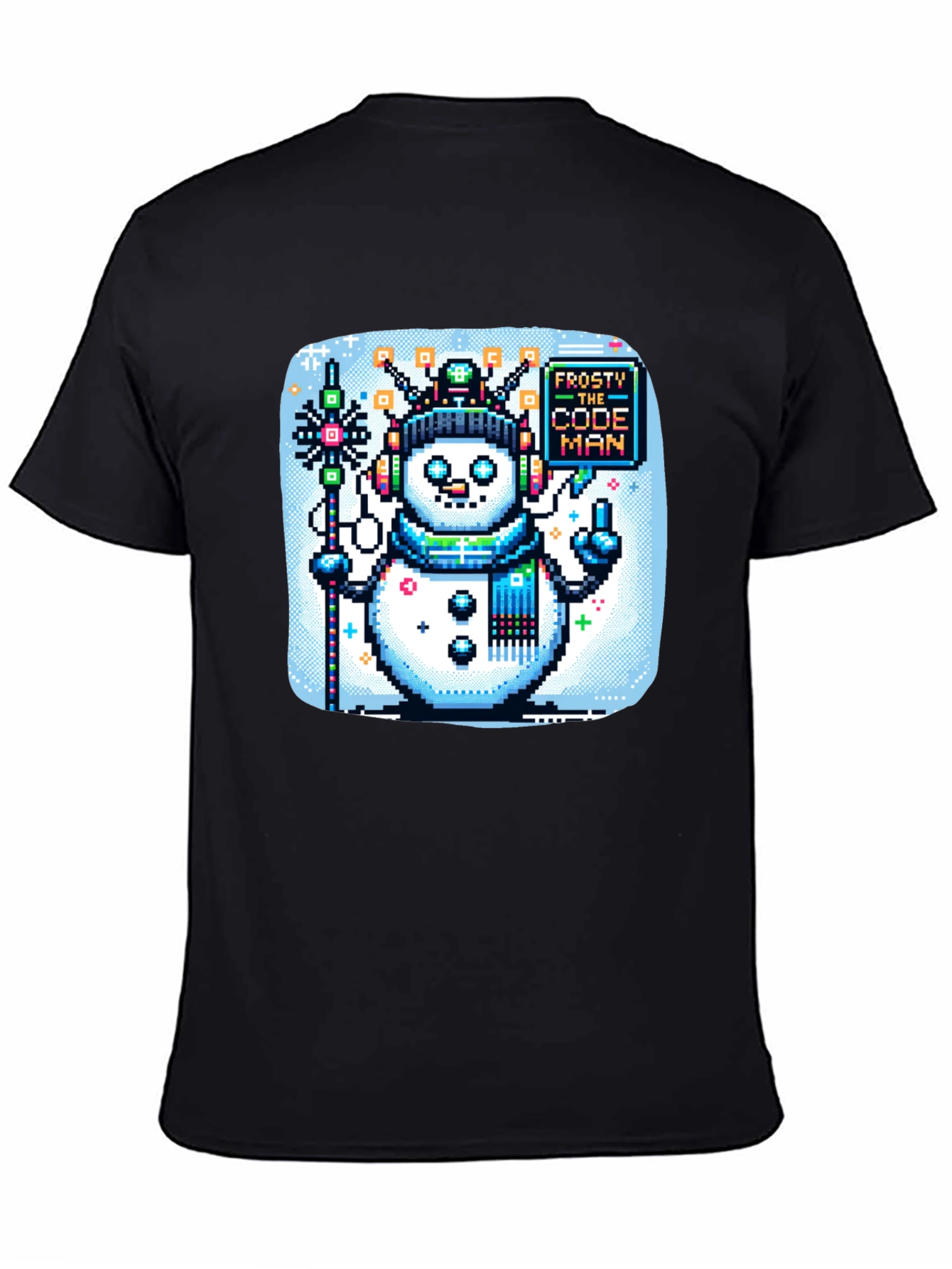 Pixel Frosty Code Man T-Shirt