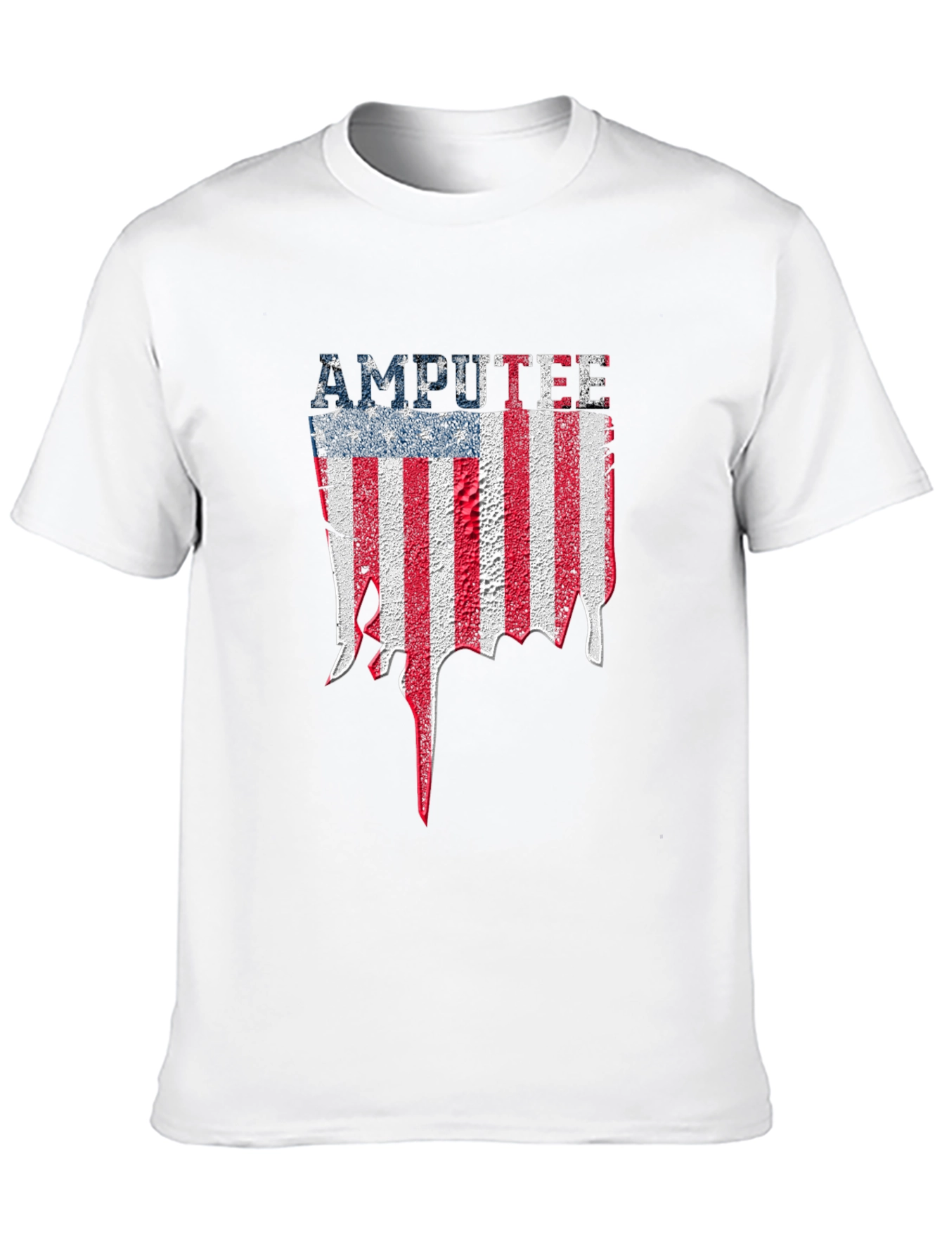 Amputee American Flag Graphic T-Shirt