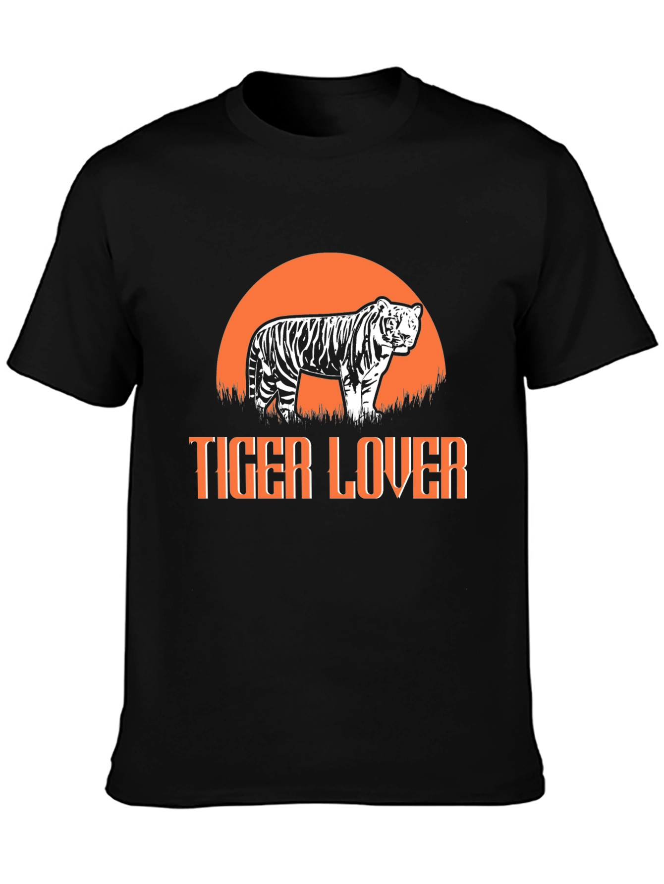 Tiger Lover Graphic Tee - Black T-Shirt