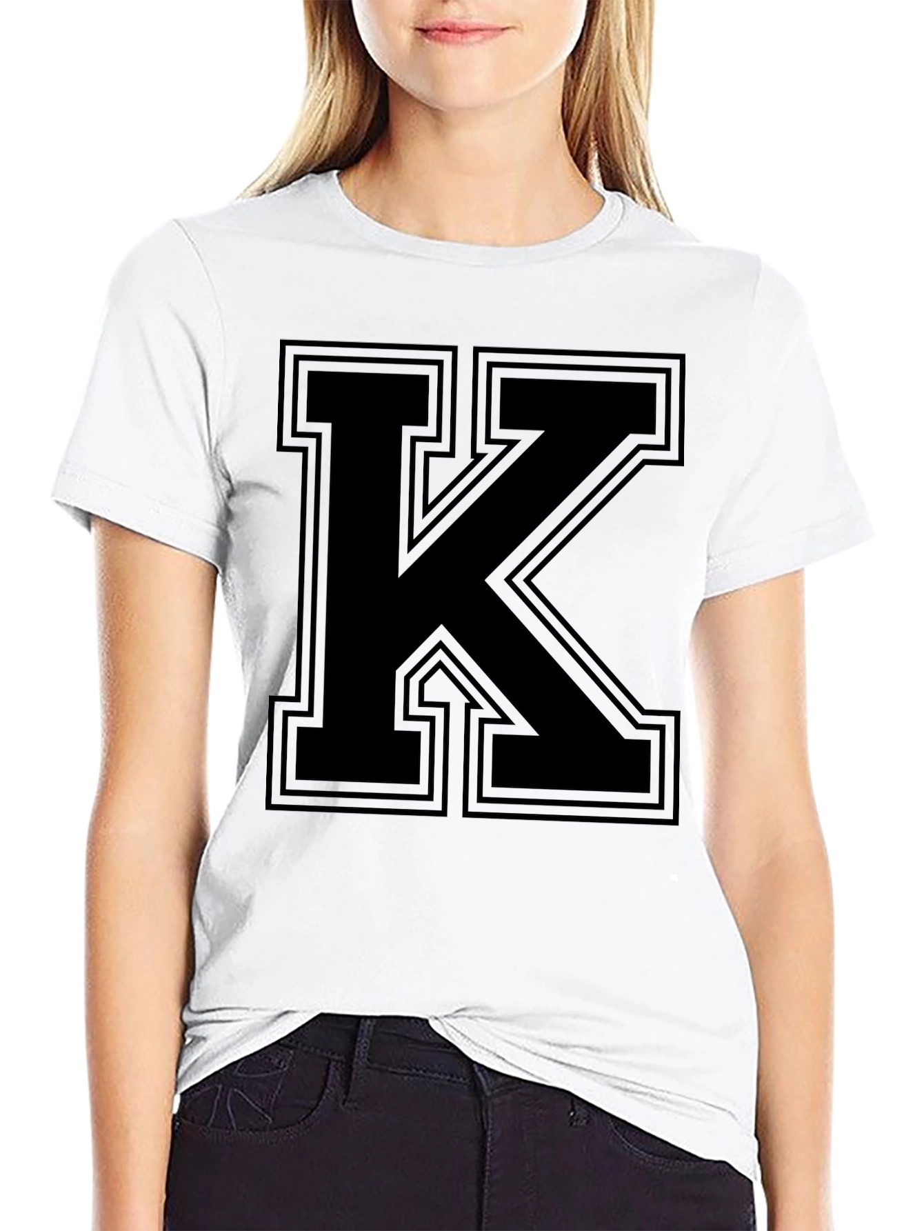 Bold Black Letter K T-Shirt