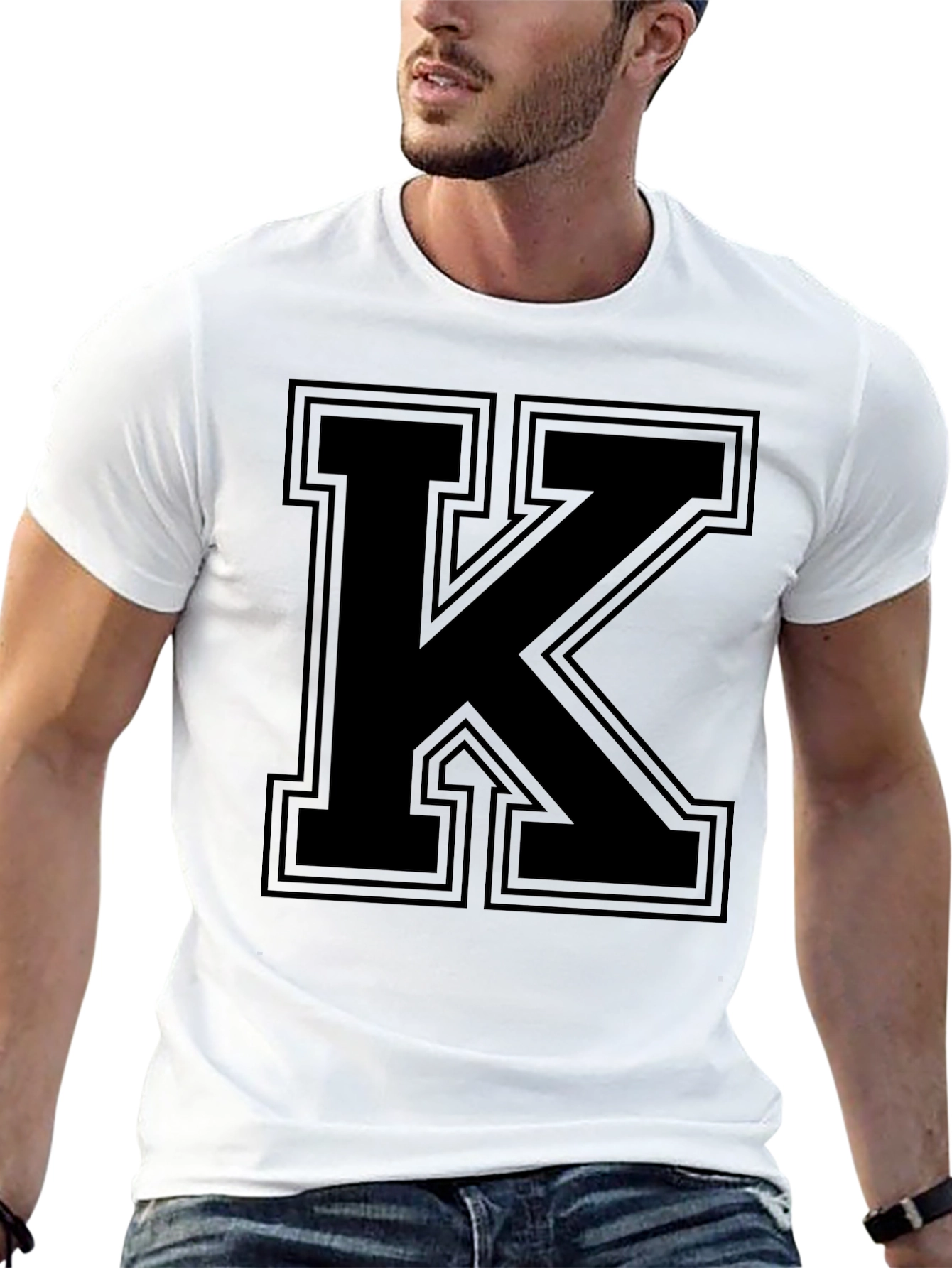 Bold Black Letter K T-Shirt