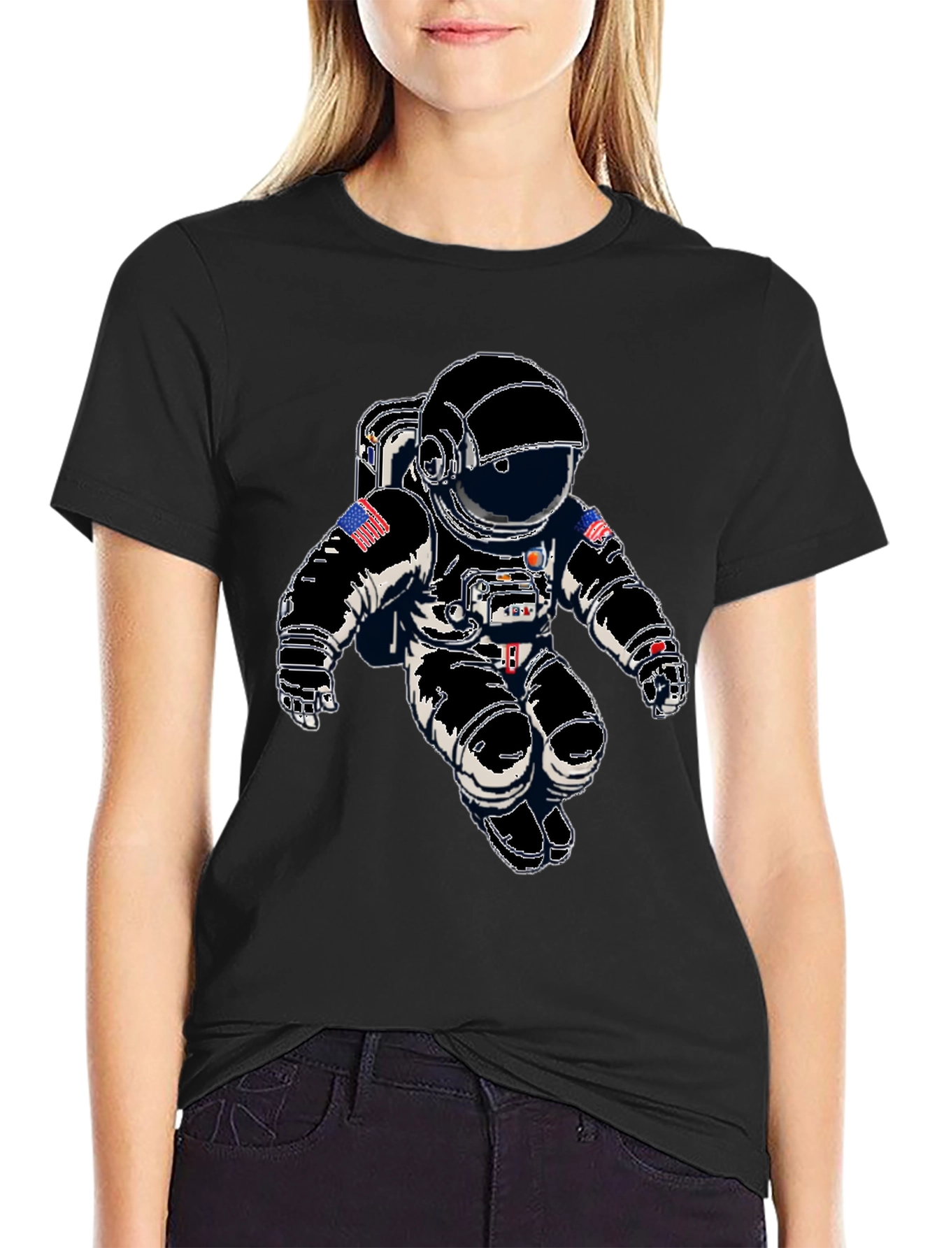 Astronaut Graphic Print T-Shirt