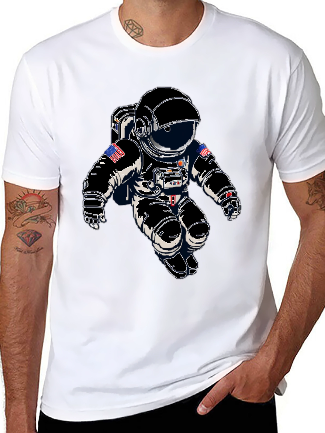 Astronaut Graphic Print T-Shirt