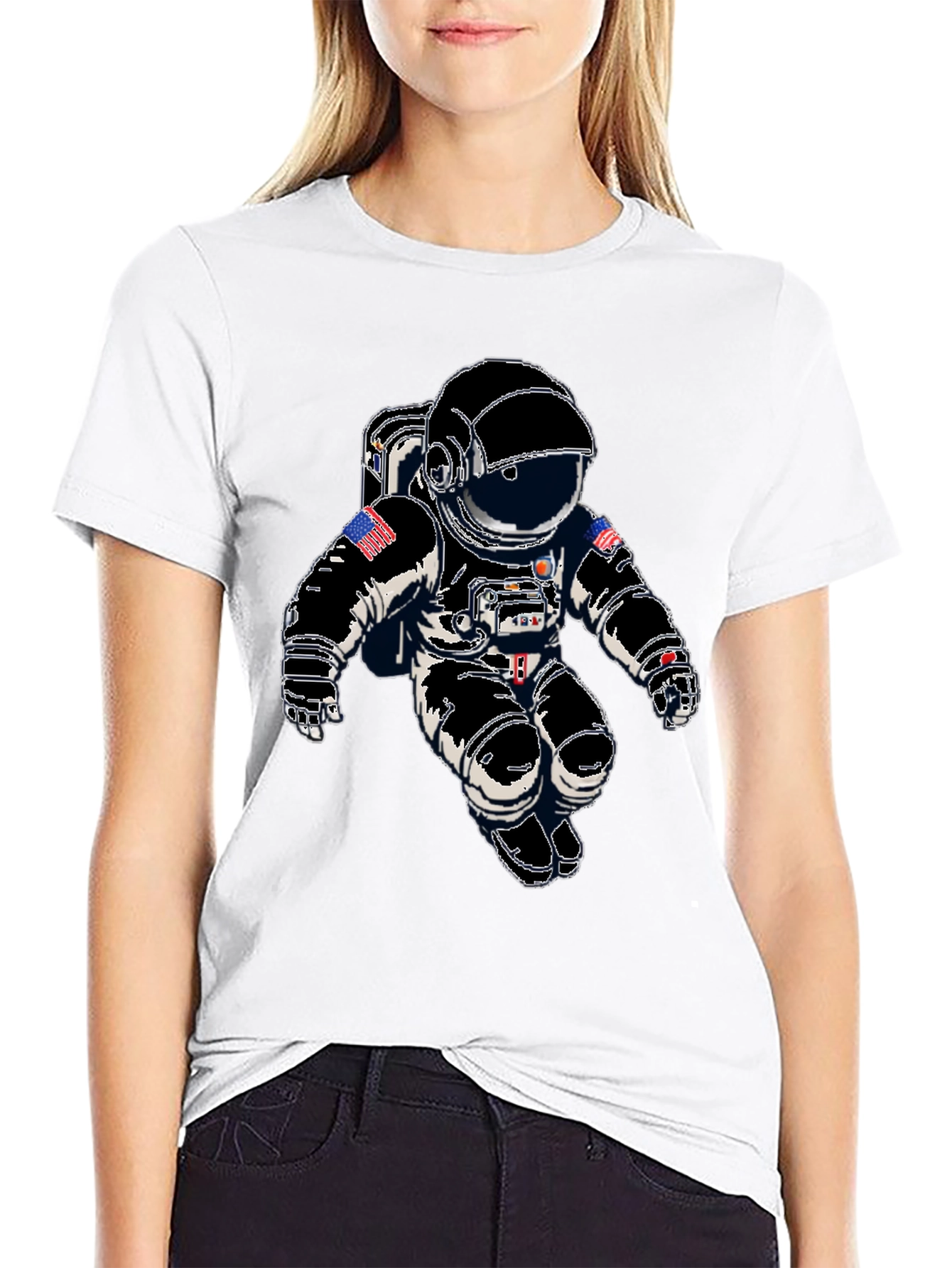 Astronaut Graphic Print T-Shirt