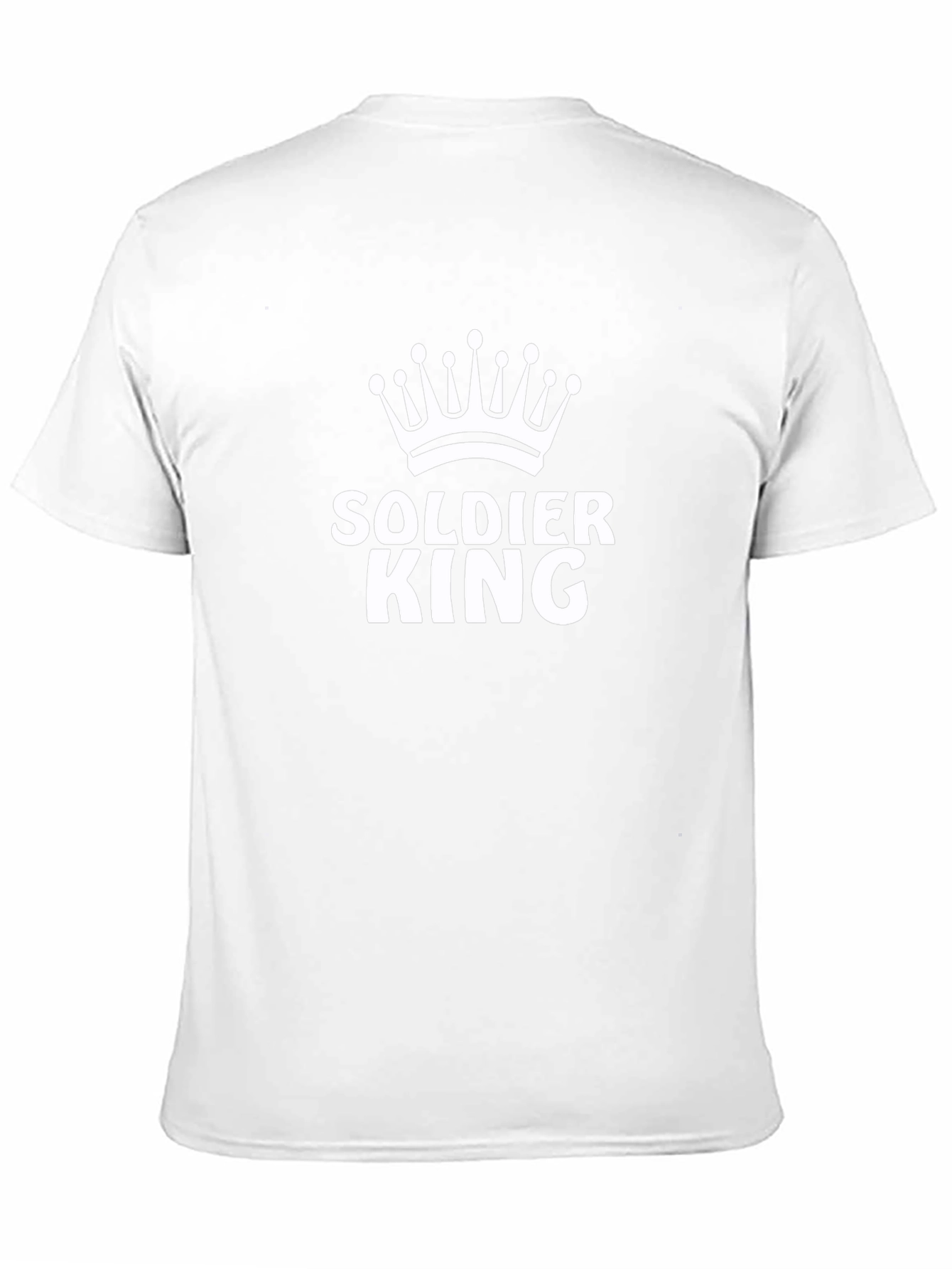 Soldier King Graphic Tee - Black Cotton T-Shirt