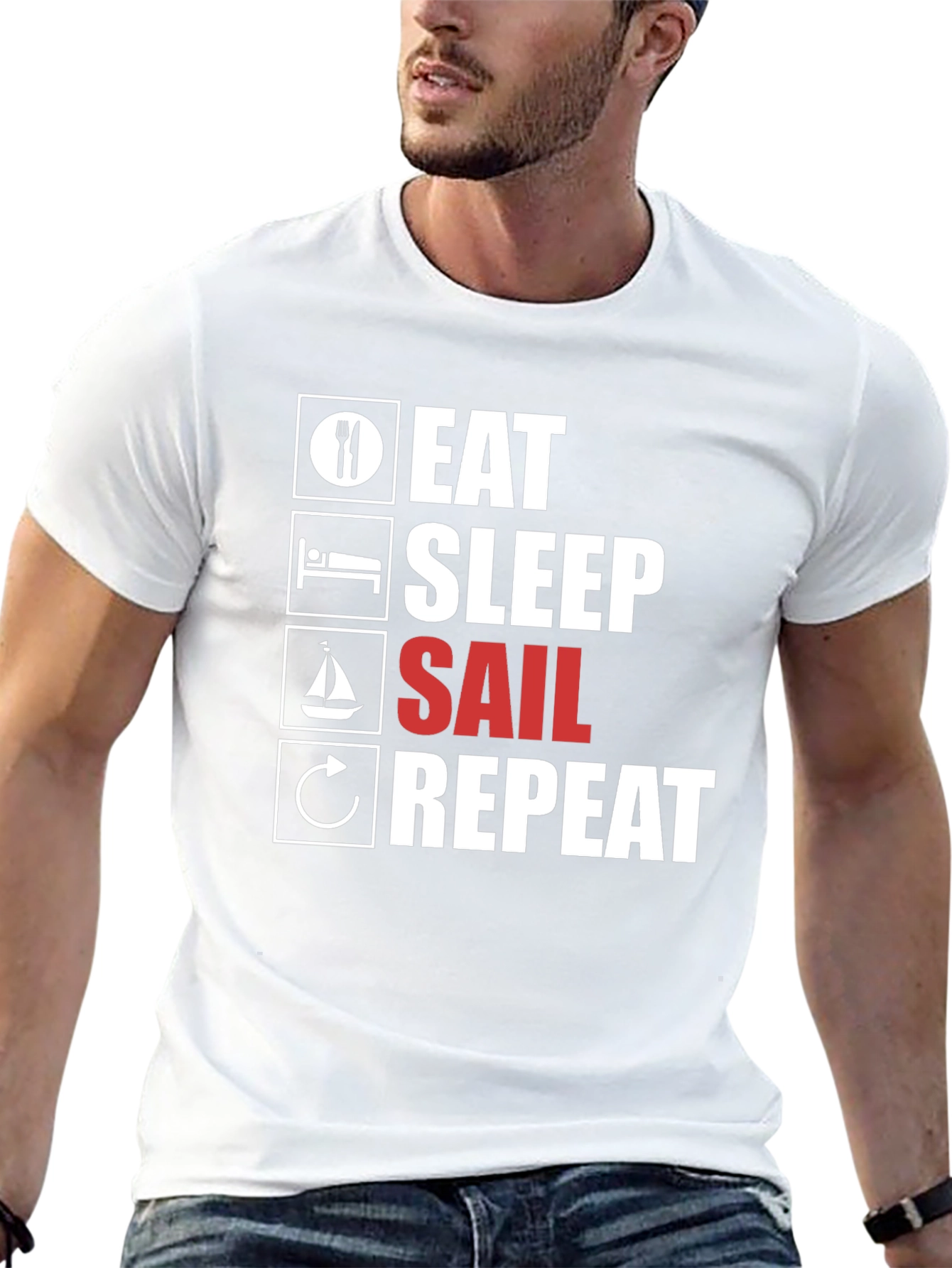 Eat Sleep Sail Repeat T-Shirt
