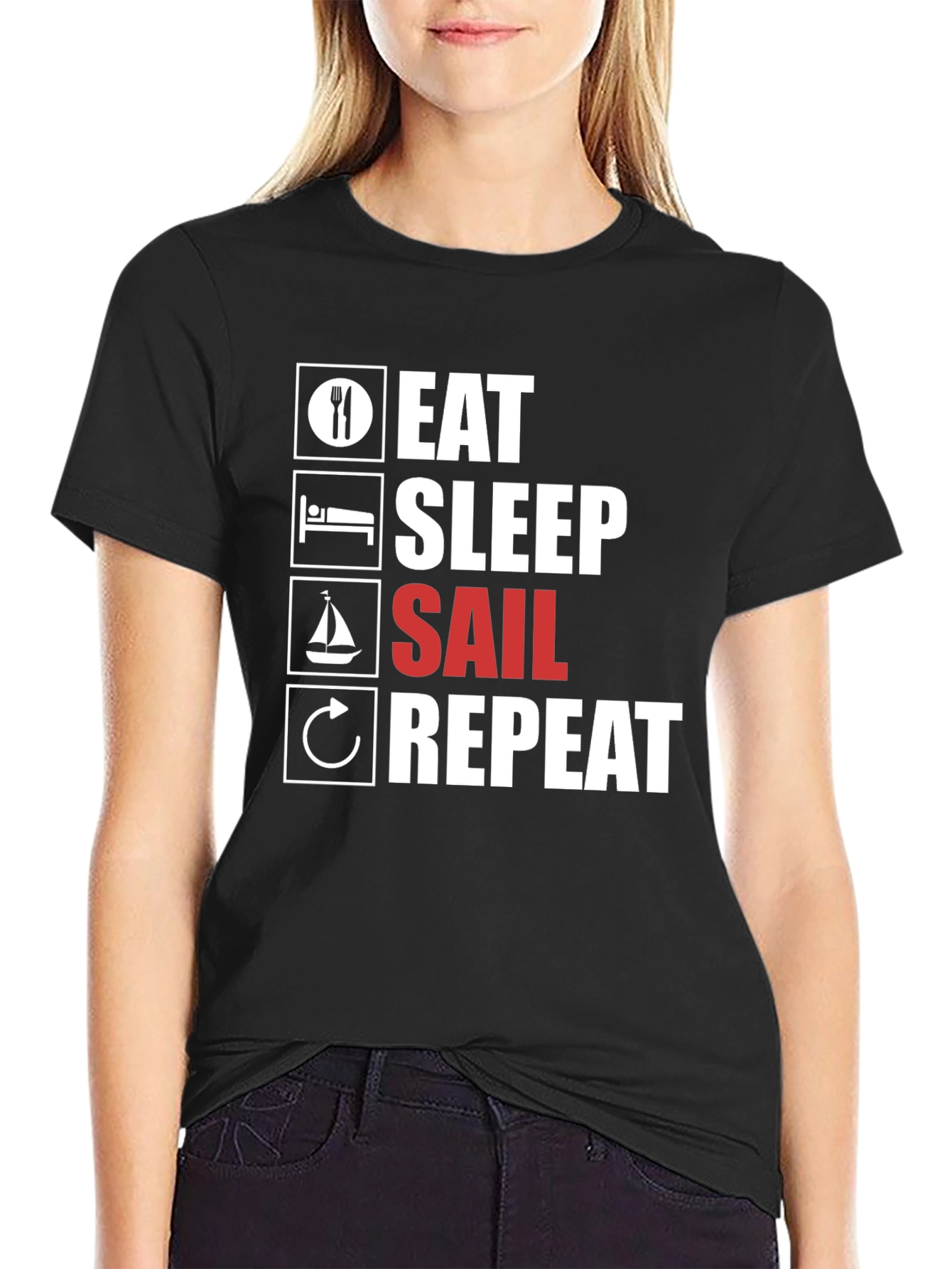 Eat Sleep Sail Repeat T-Shirt