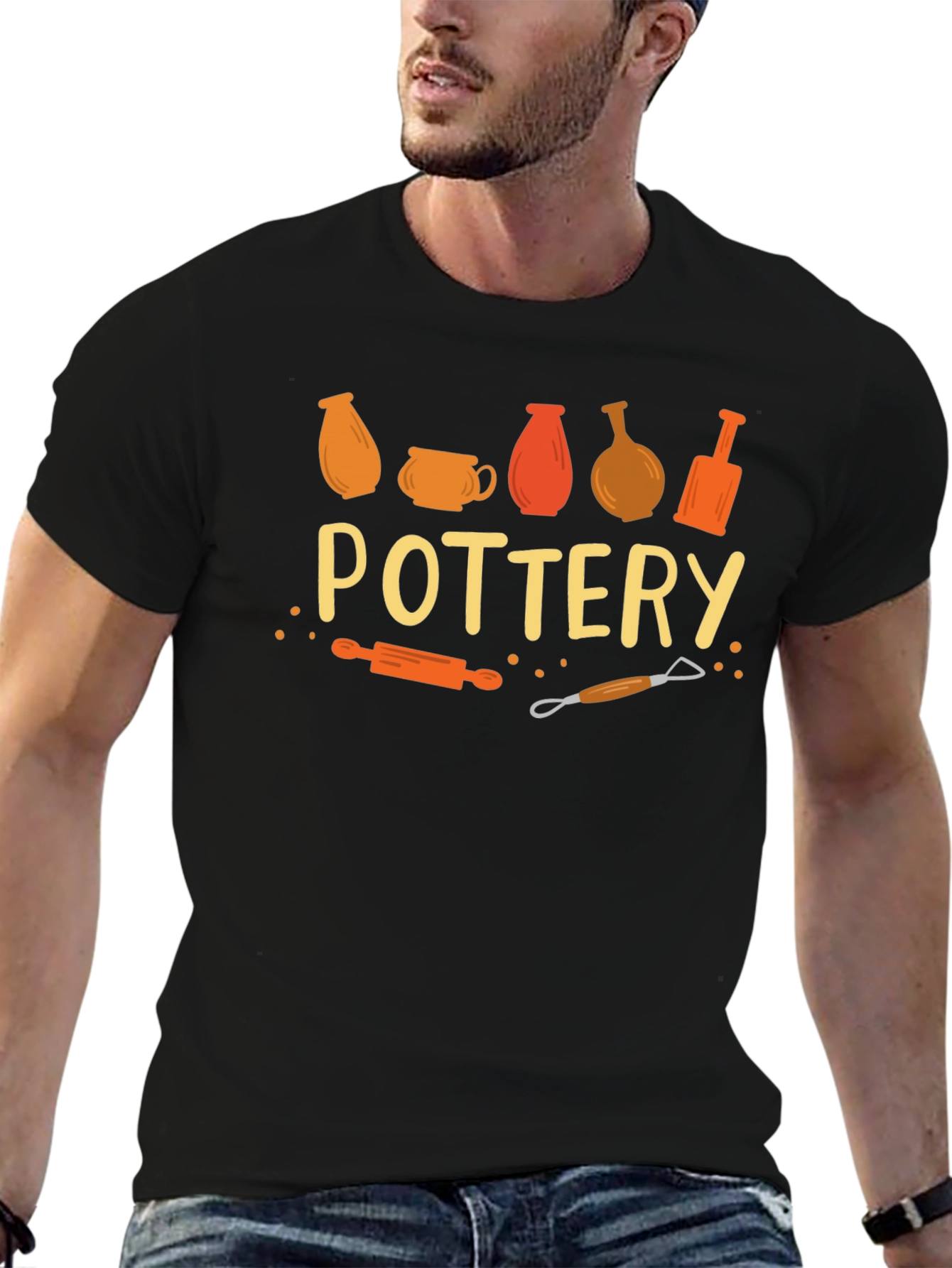 Pottery Themed Graphic Tee
