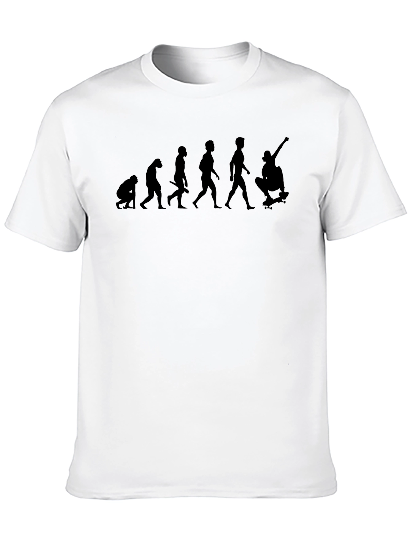Evolution of Skateboarding Black T-Shirt