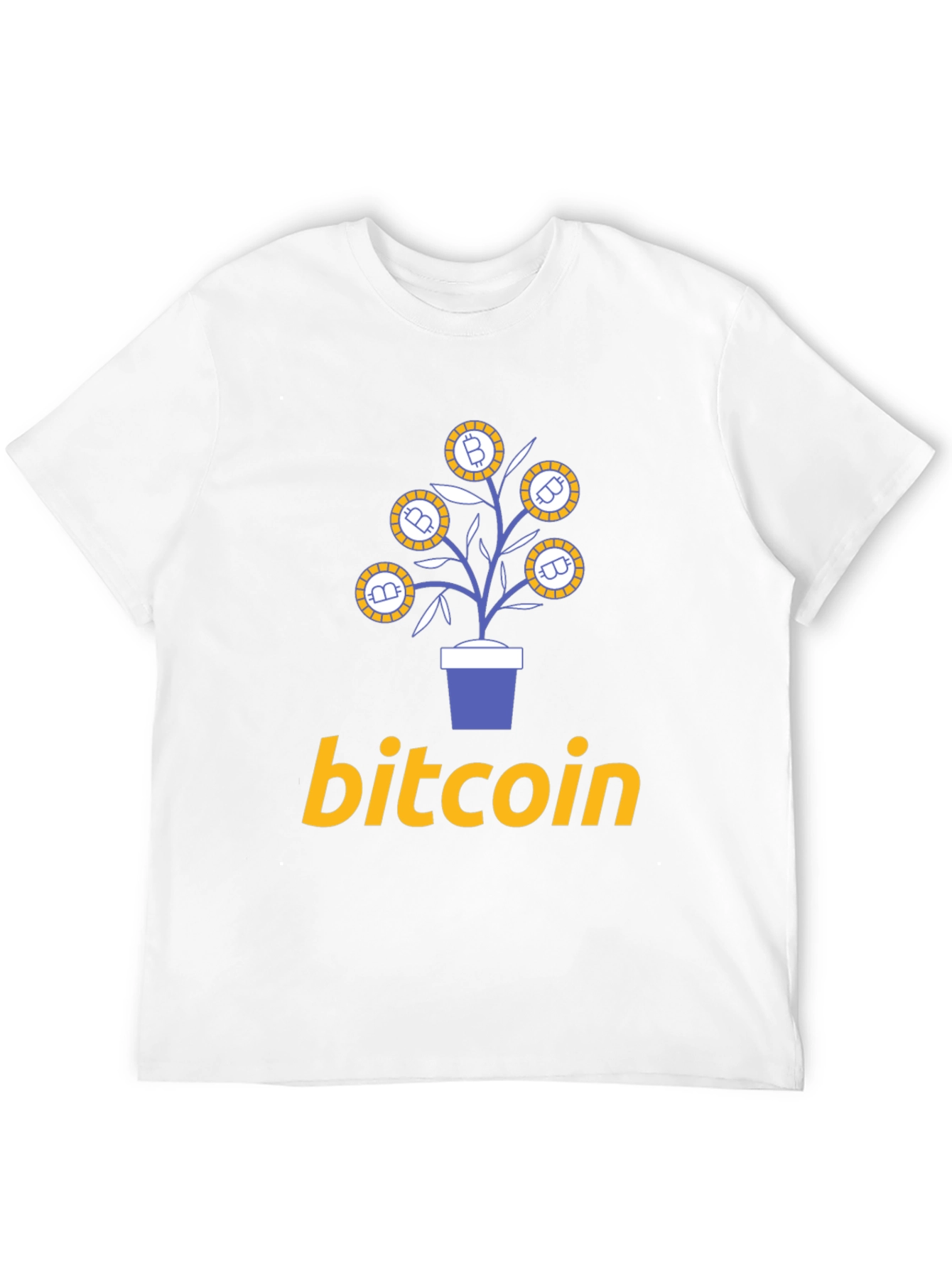 Bitcoin Plant Graphic T-Shirt - Crypto Investor Tee