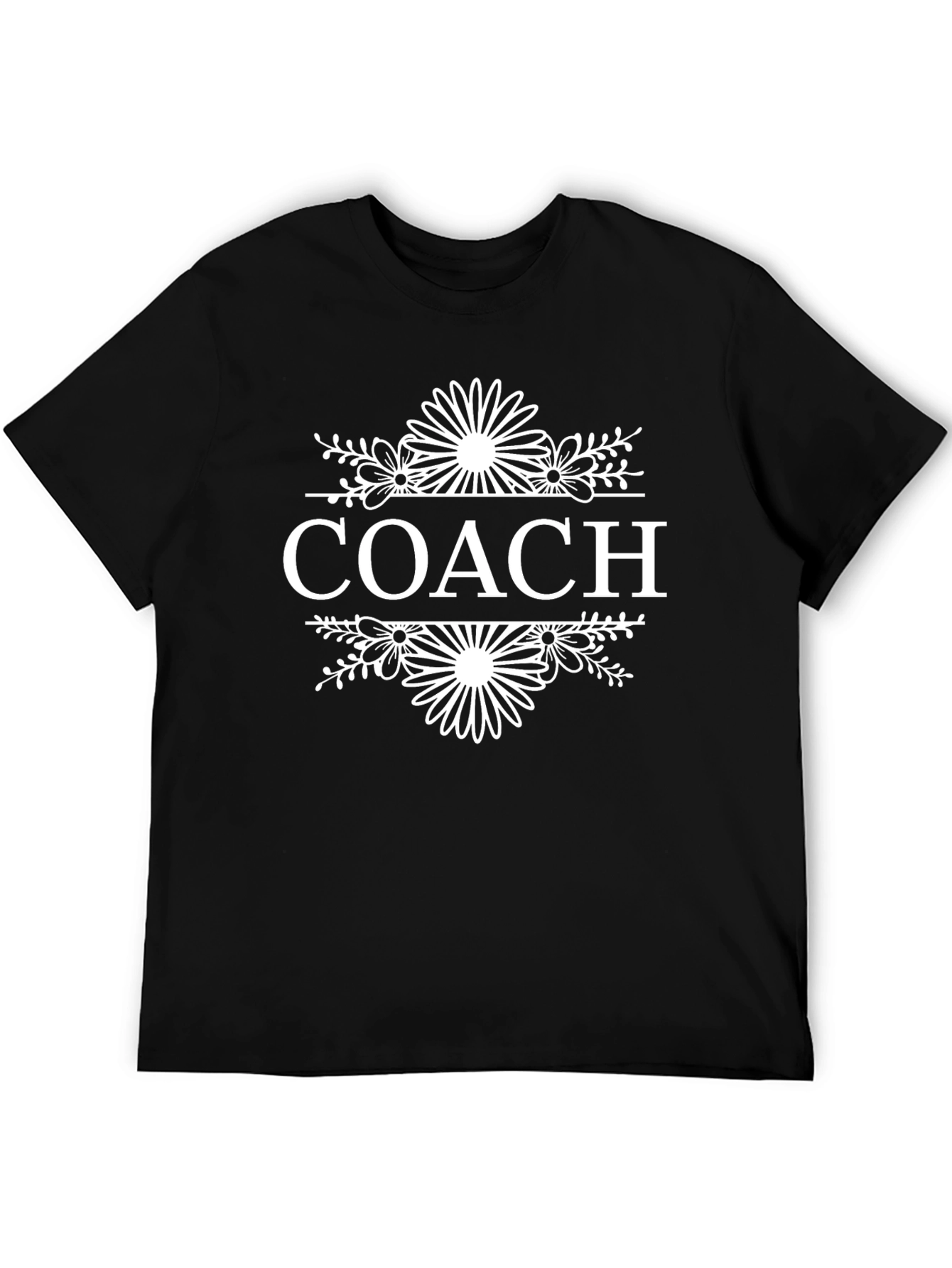 Coach Graphic Tee - Black Cotton T-Shirt