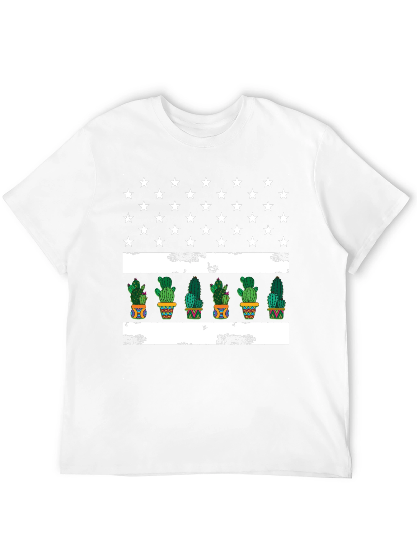 Cactus American Flag Graphic Tee
