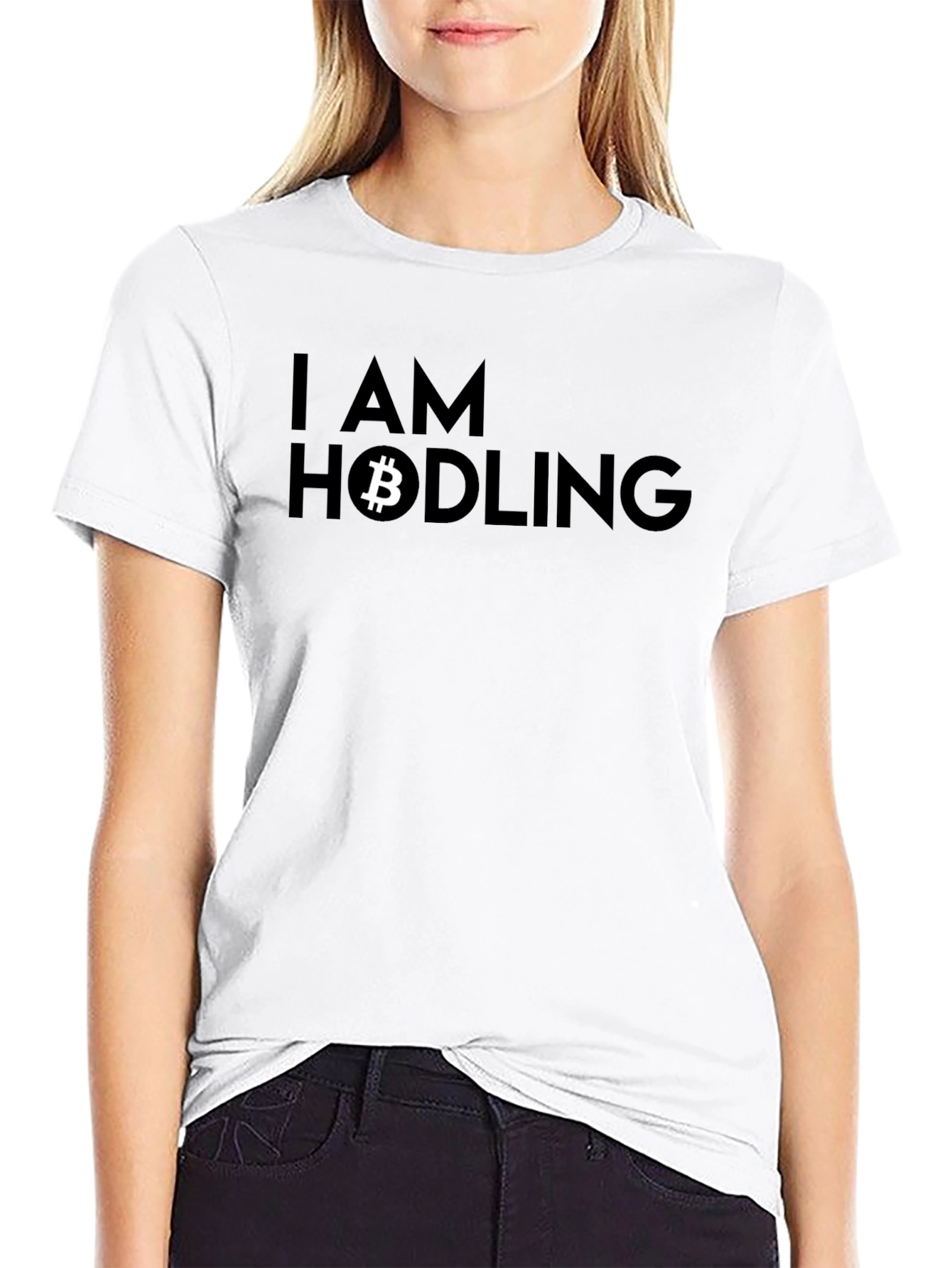 I AM Hodling Bitcoin Black T-Shirt