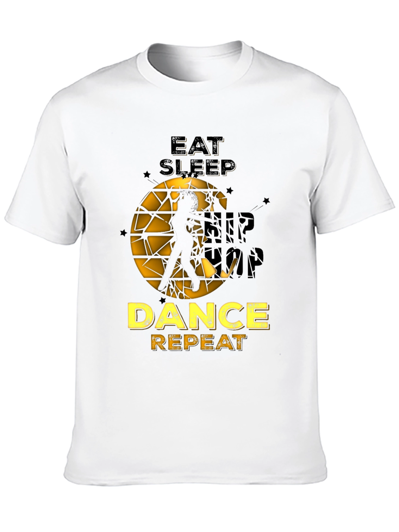 Eat Sleep Dance Repeat Black Graphic Tee
