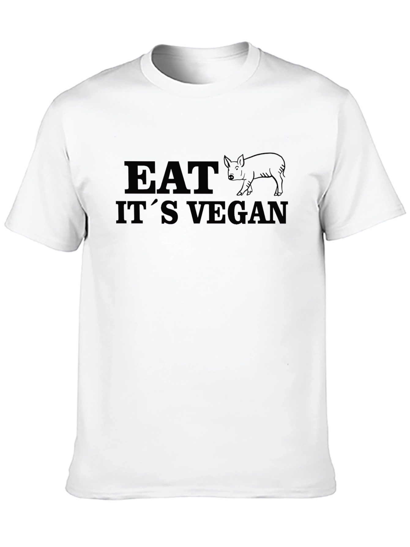 Eat Its Vegan Graphic Tee - Unisex Black T-Shirt