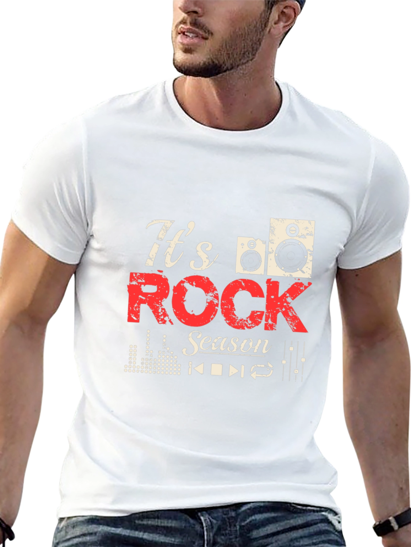 Its Rock Season Black T-Shirt