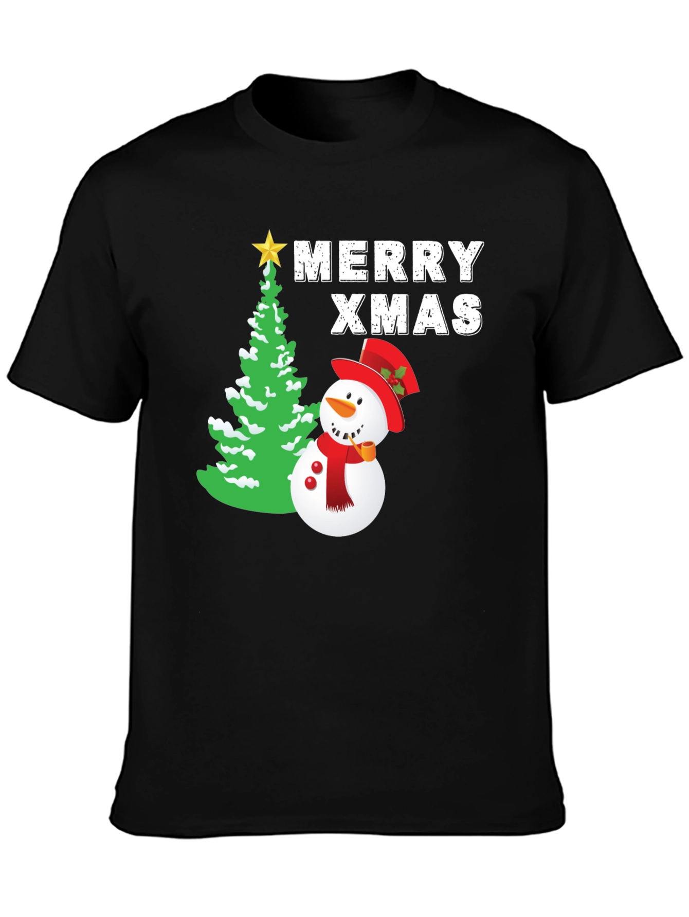 Festive Merry Xmas Snowman T-Shirt