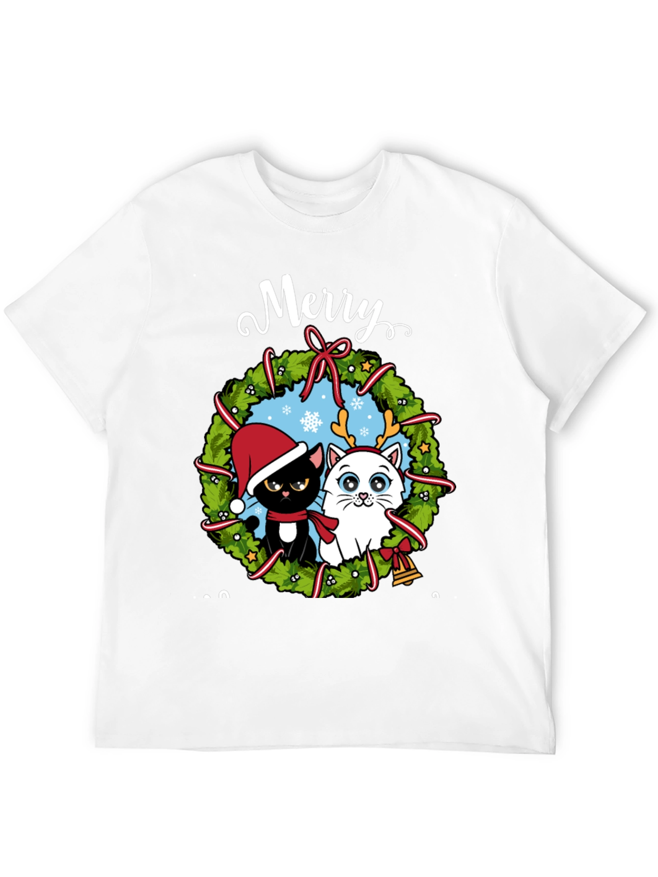 Merry Cats Christmas T-Shirt