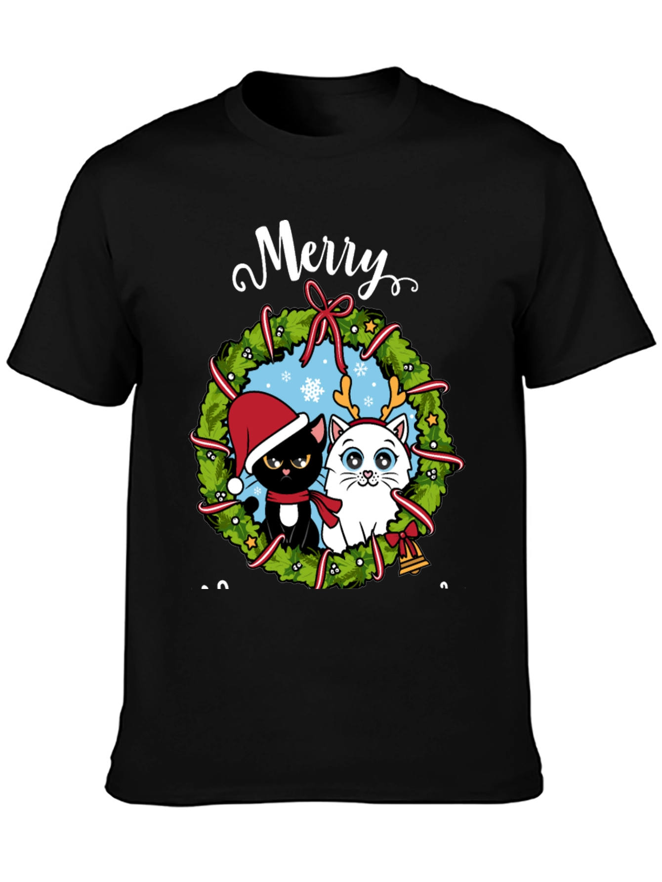Merry Cats Christmas T-Shirt