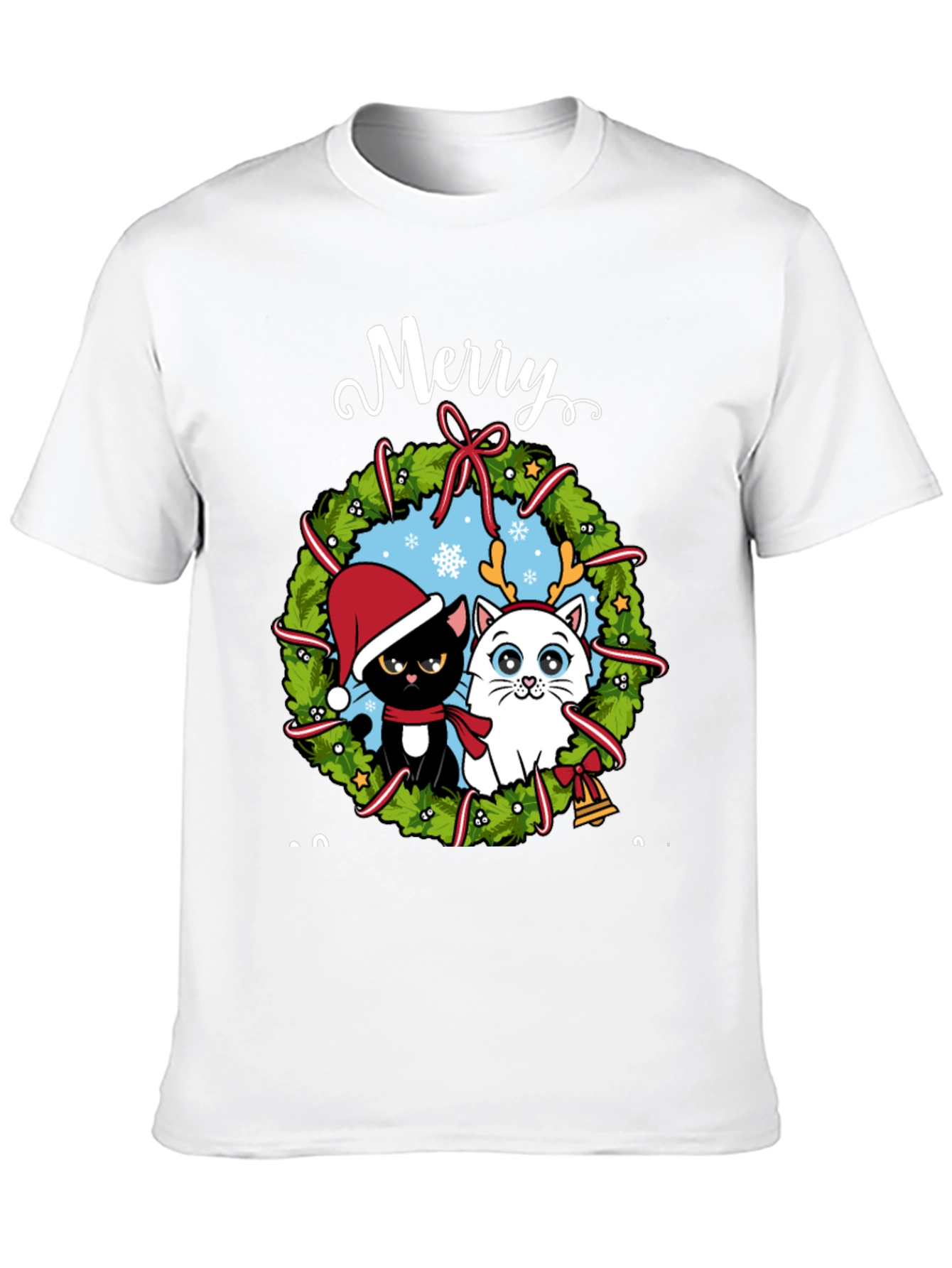 Merry Cats Christmas T-Shirt