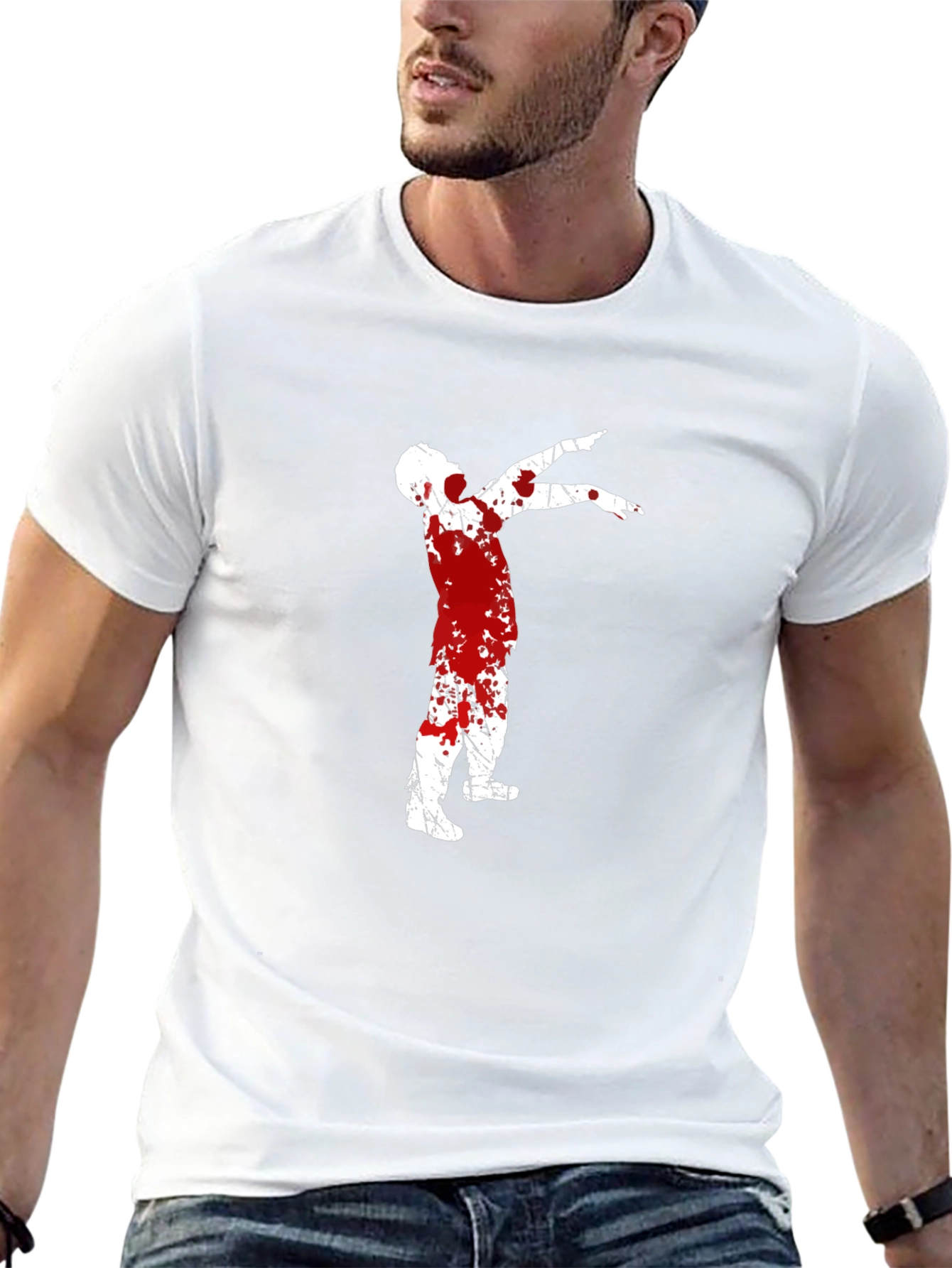 Bloody Zombie Dab T-Shirt - Halloween Tee