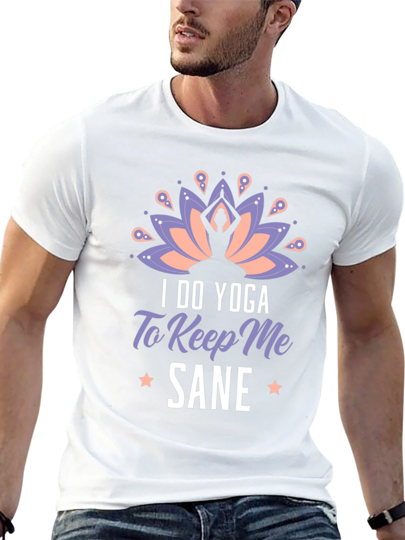 Yoga Sane Graphic Tee - Soft Black T-Shirt