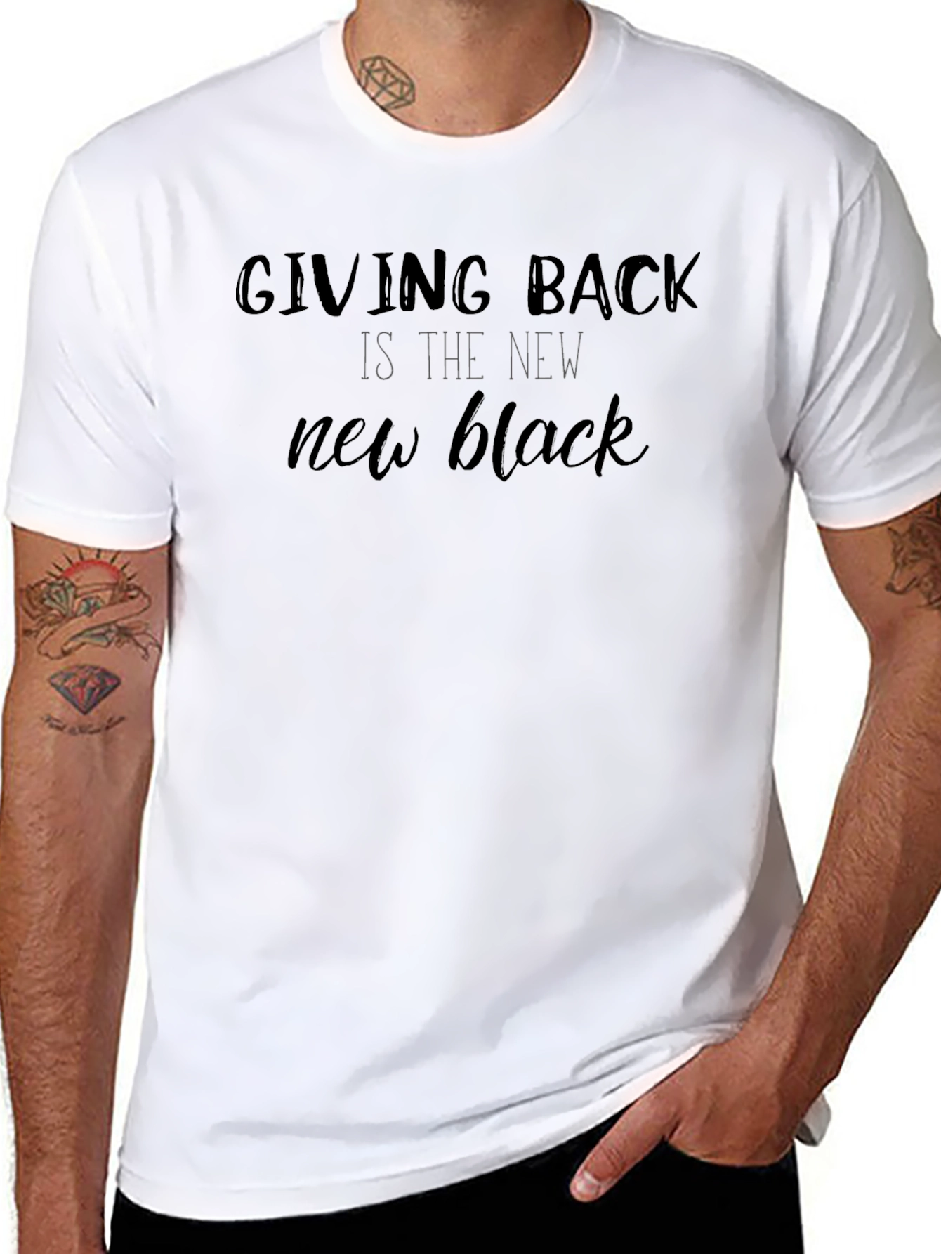 Giving Back is the New Black Tee