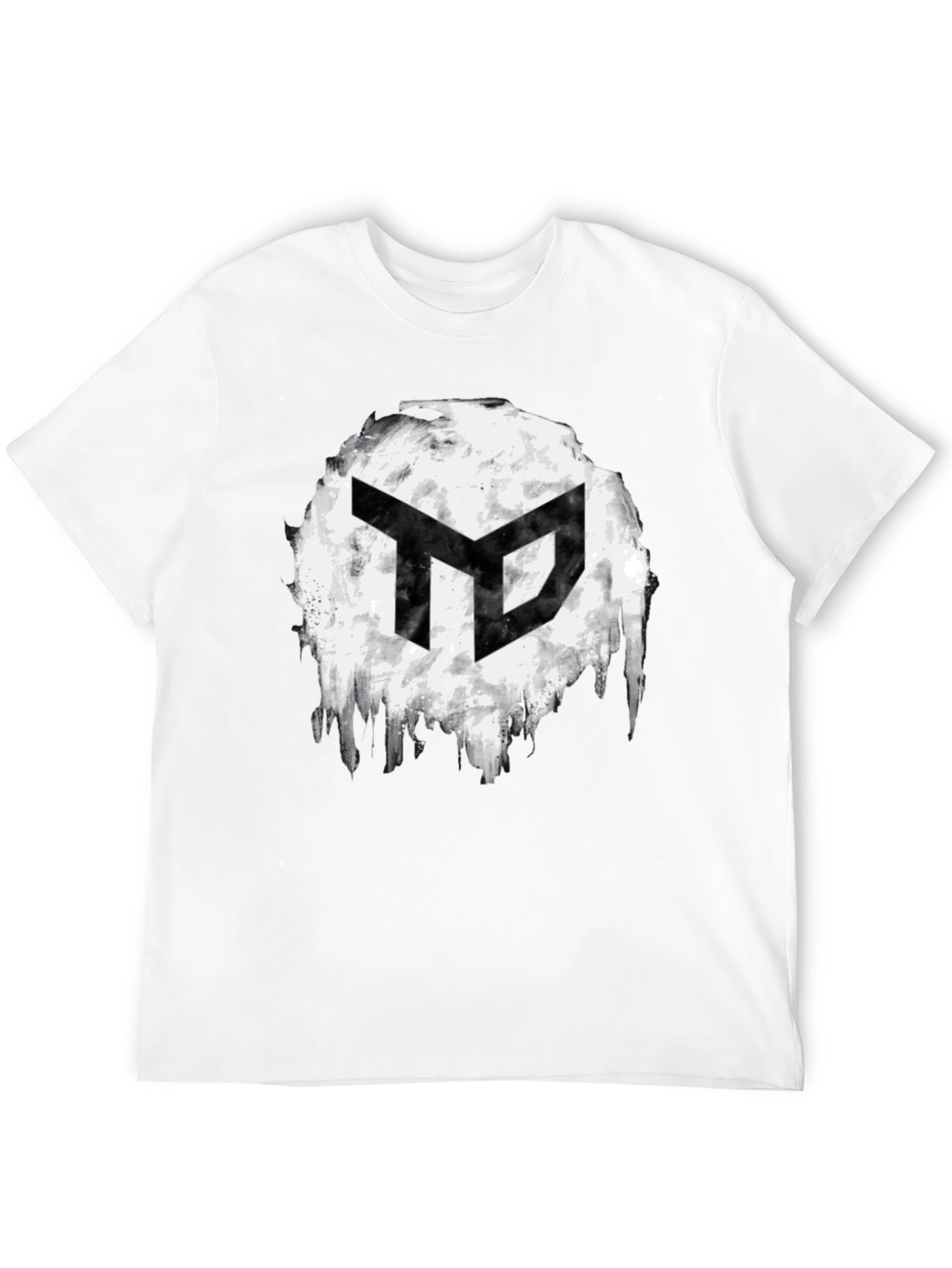 Abstract Logo Graphic Mens Black T-Shirt