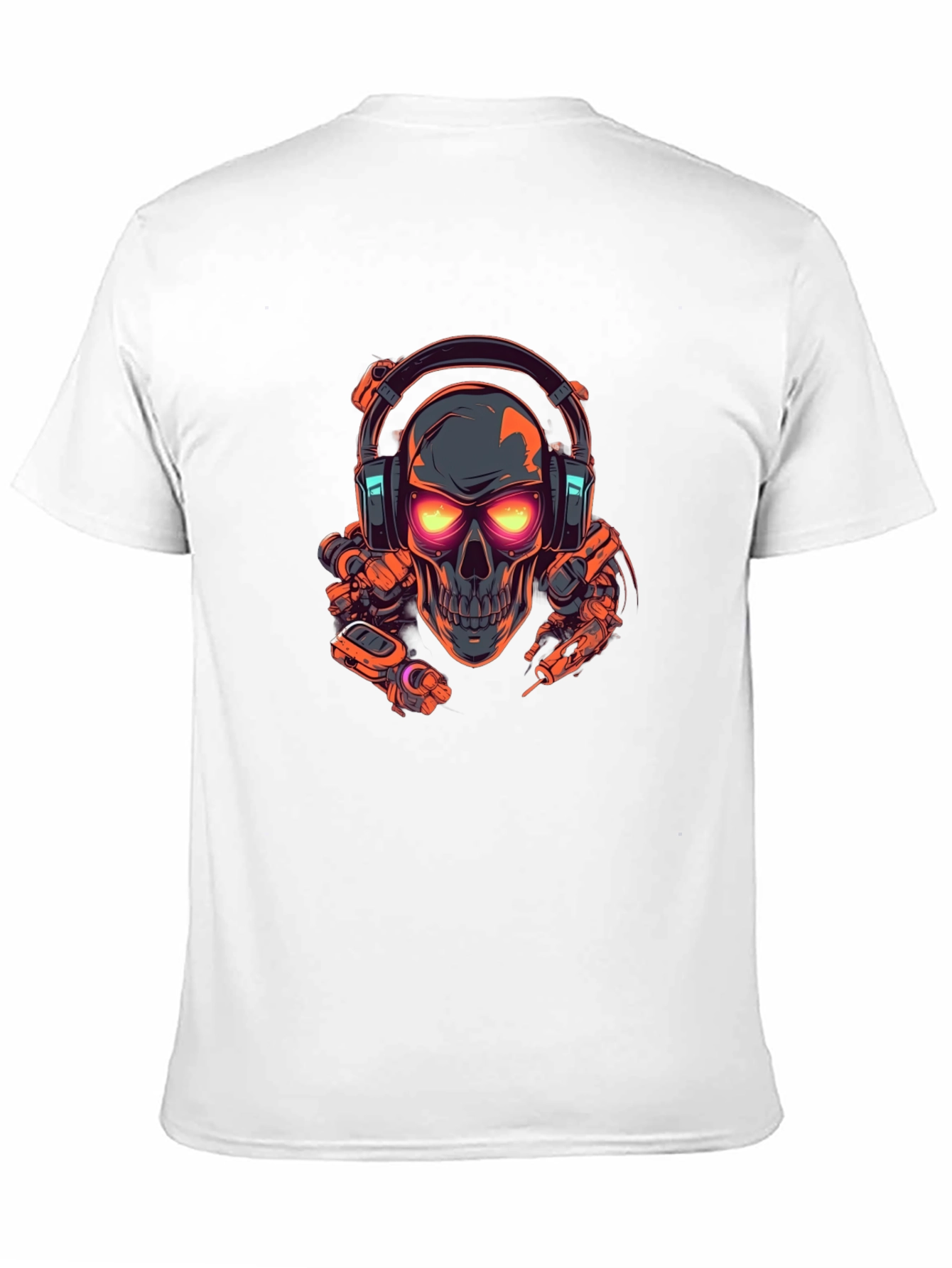Skull Headphone Graphic T-Shirt