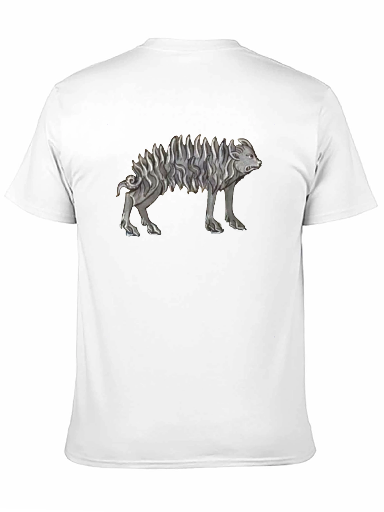 Unique Animal Graphic Black T-Shirt