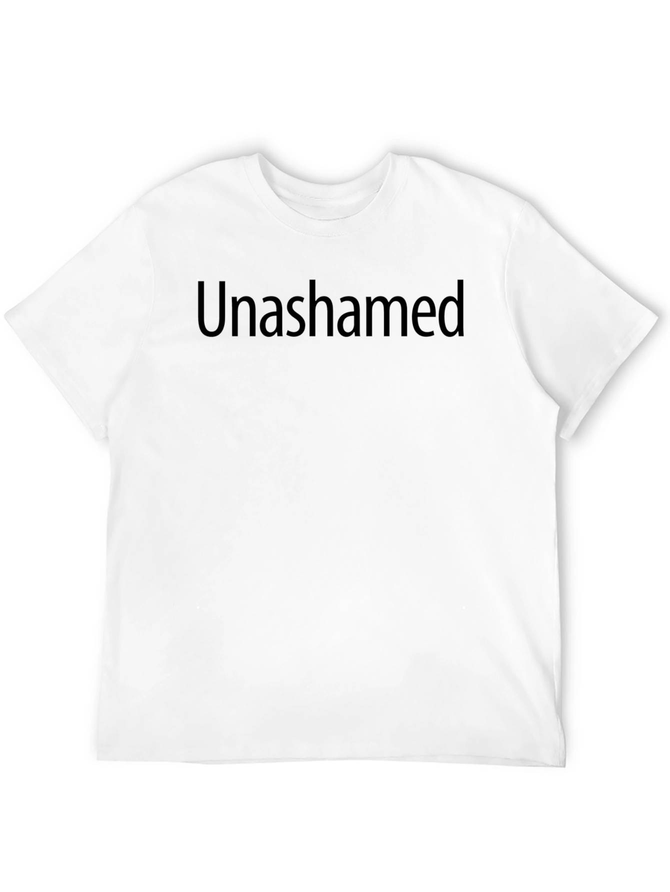 Unashamed Black T-Shirt - Bold Statement Tee