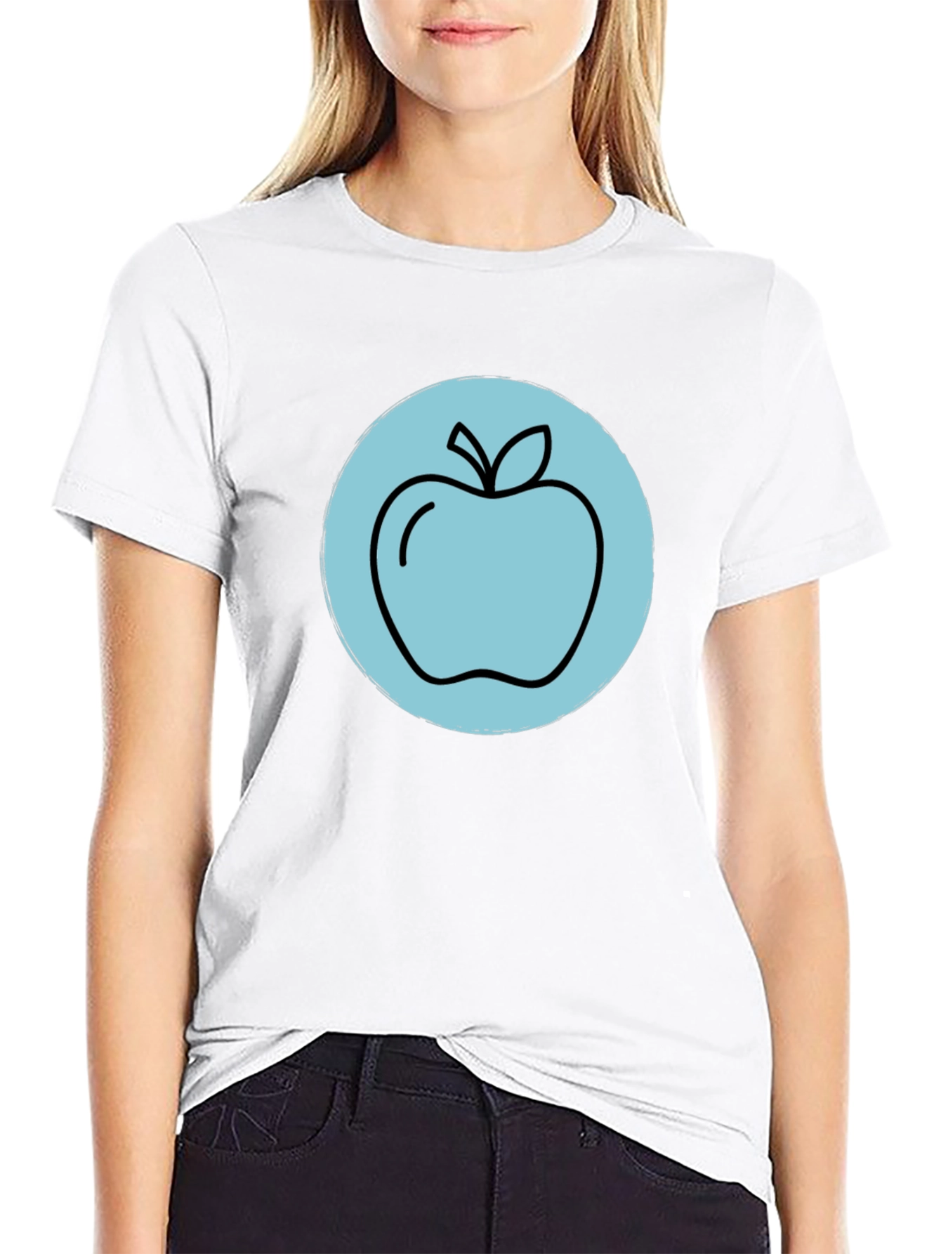 Apple Graphic Black T-Shirt