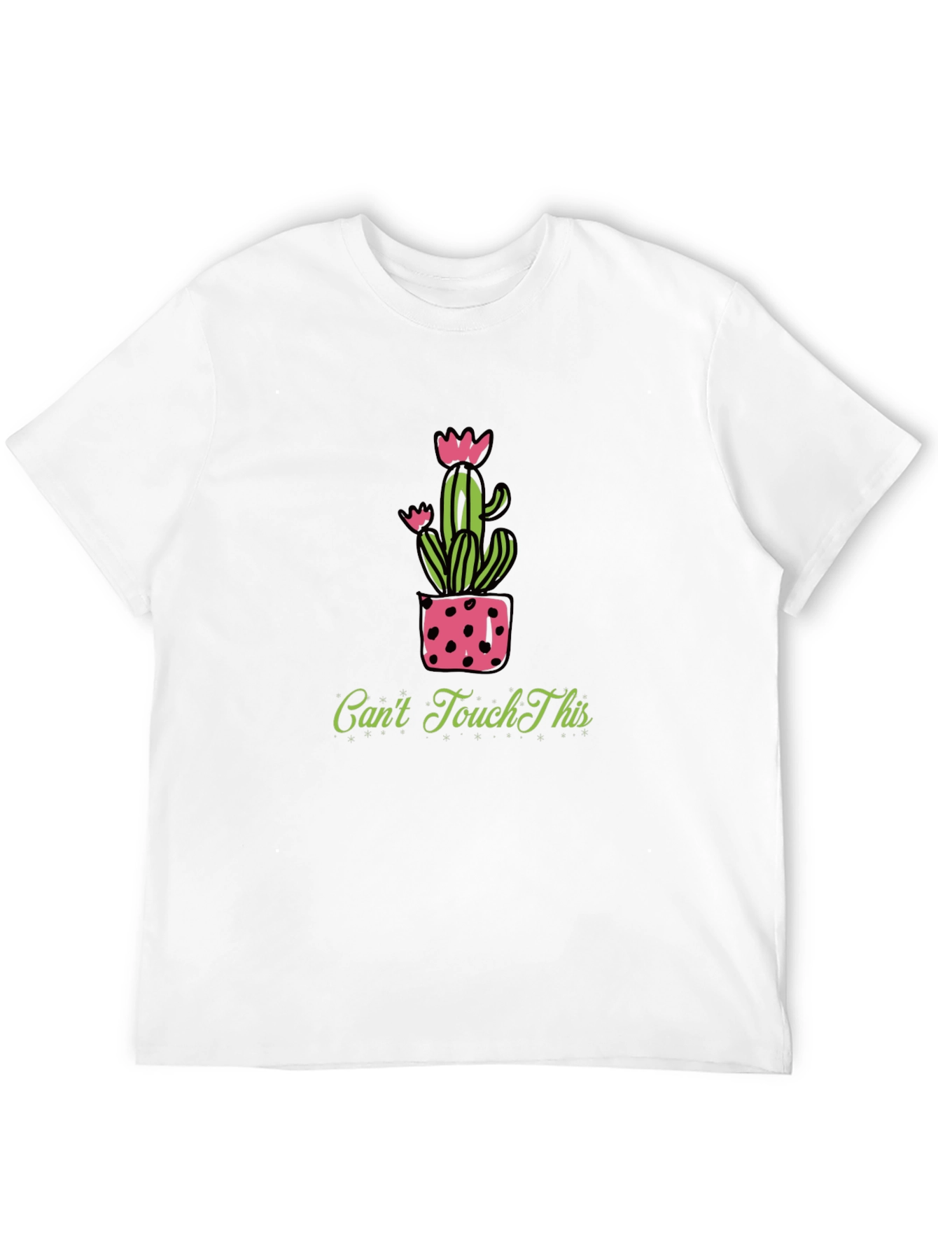 Cactus Tee - Cant Touch This Black T-Shirt