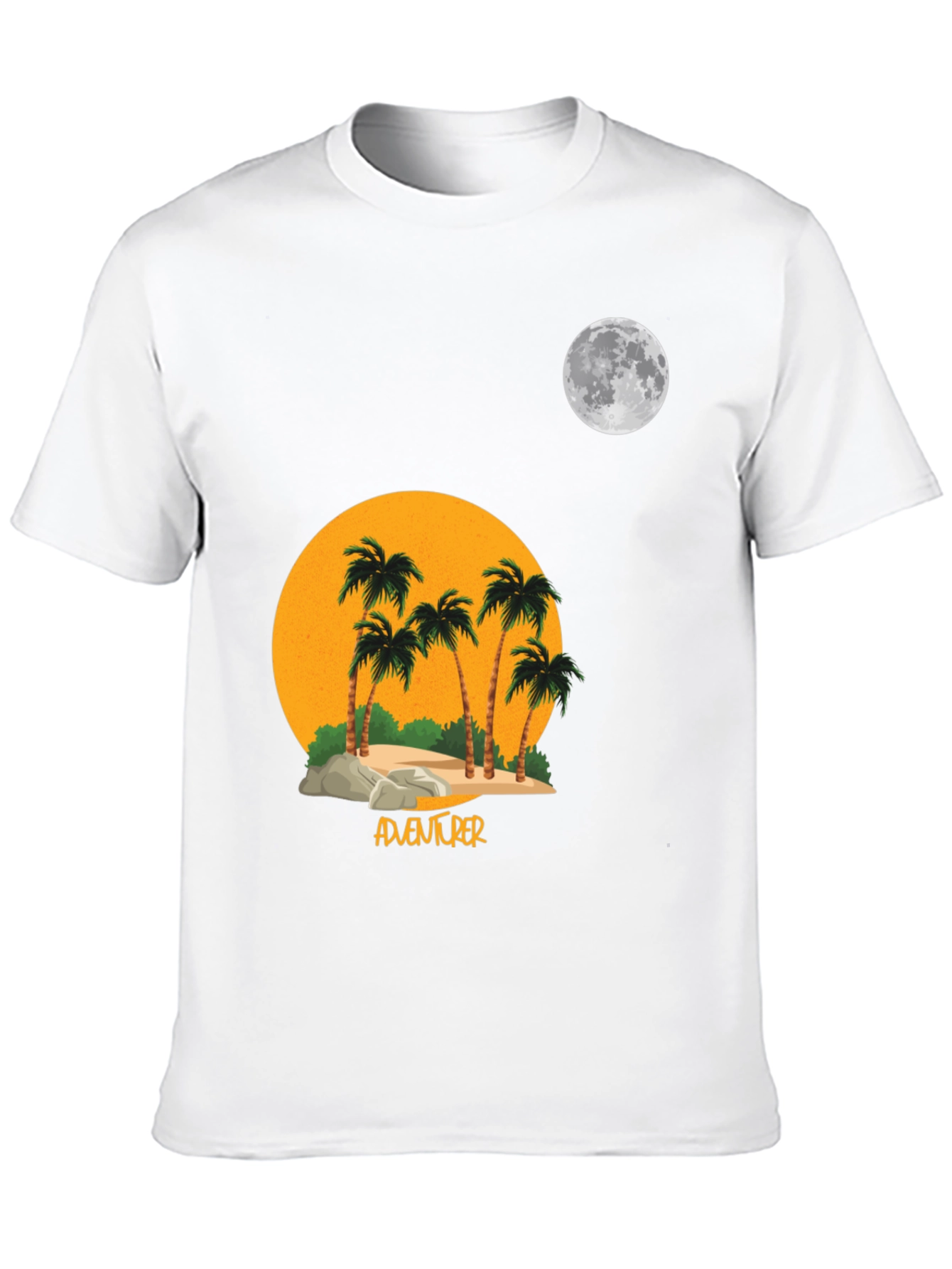 Adventurer Palm Tree Moon Graphic T-Shirt