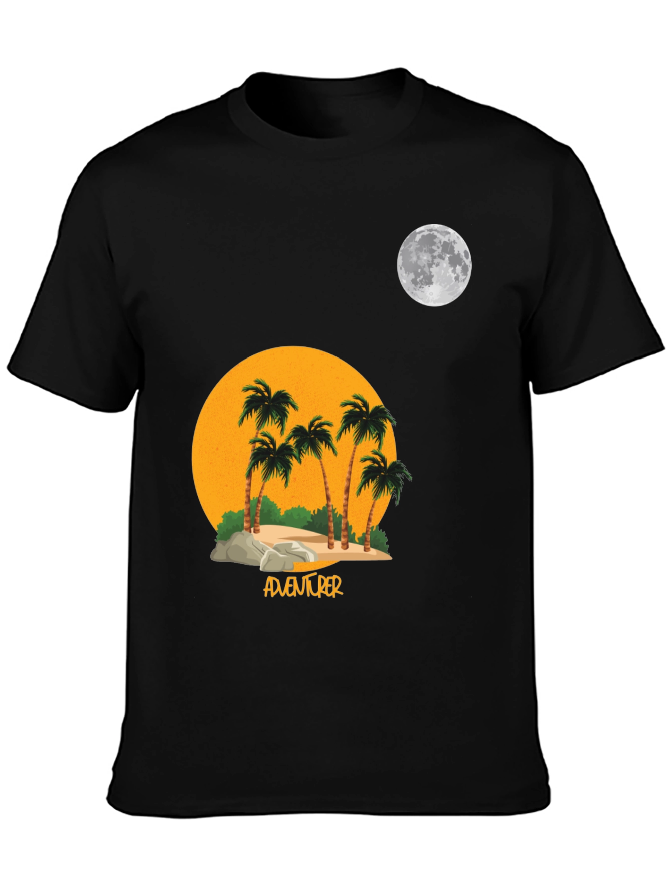 Adventurer Palm Tree Moon Graphic T-Shirt