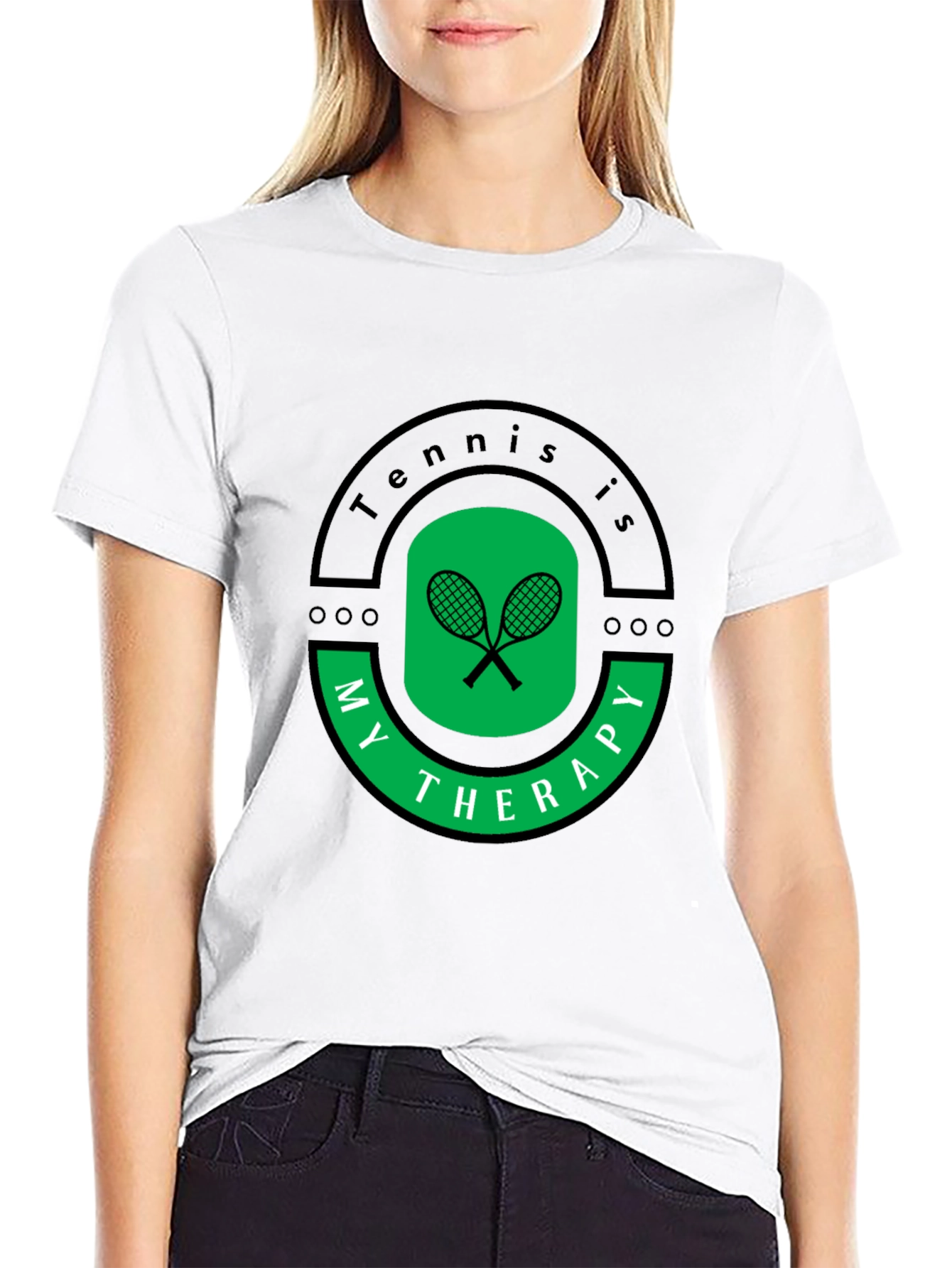 Tennis is My Therapy Graphic T-Shirt
