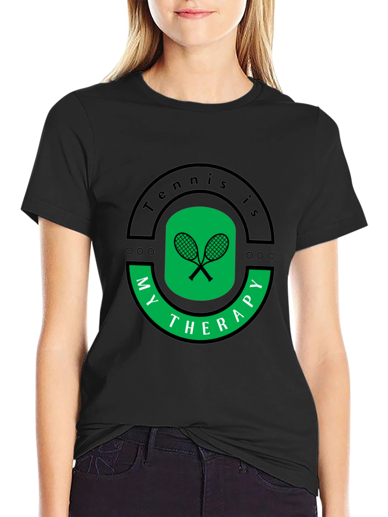 Tennis is My Therapy Graphic T-Shirt