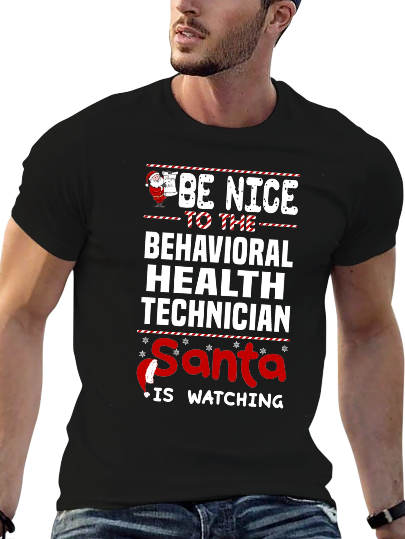 Behavioral Health Technician Christmas T-Shirt